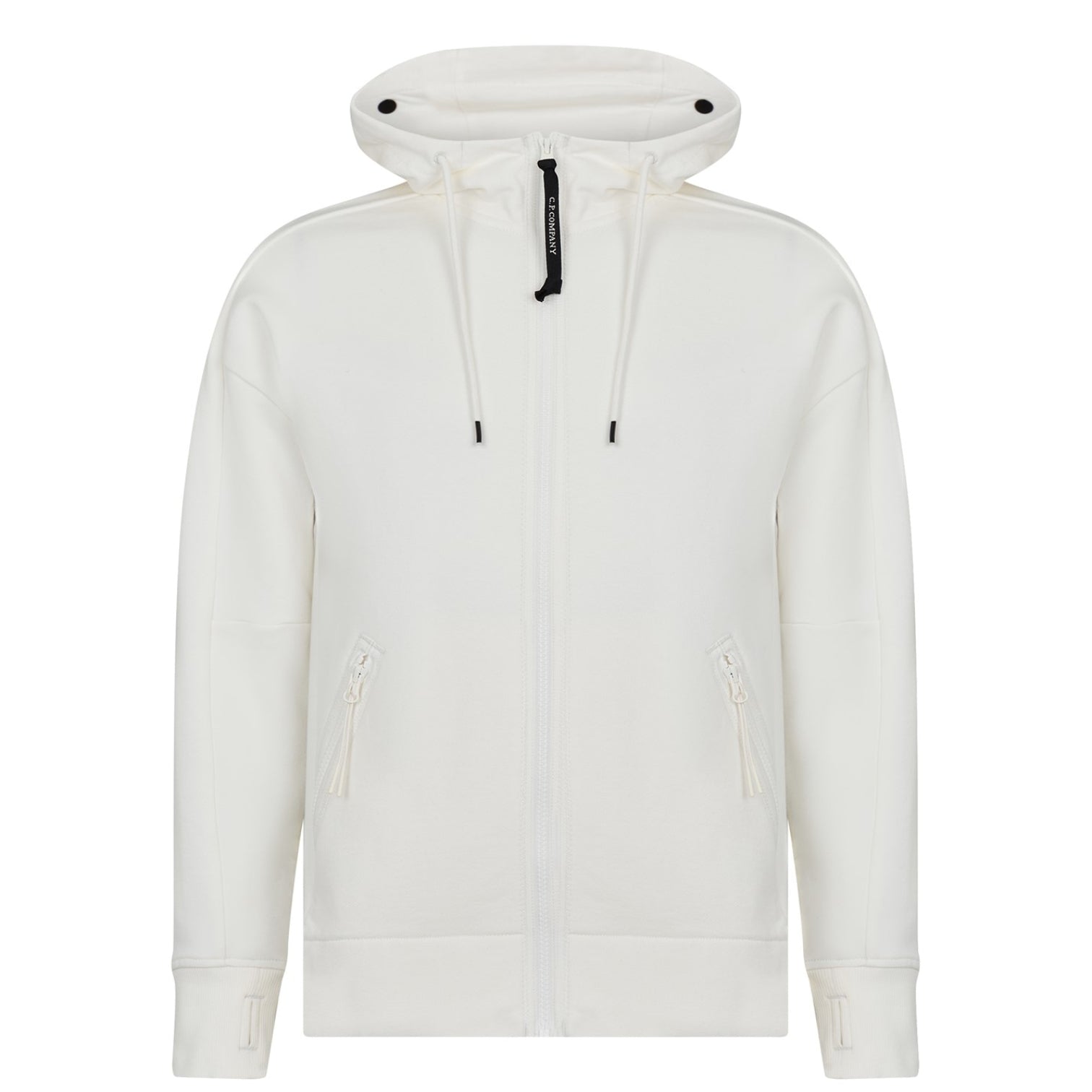 LUXURY HUB  CP COMPANY FULL ZIP GOGGLE HOODIE