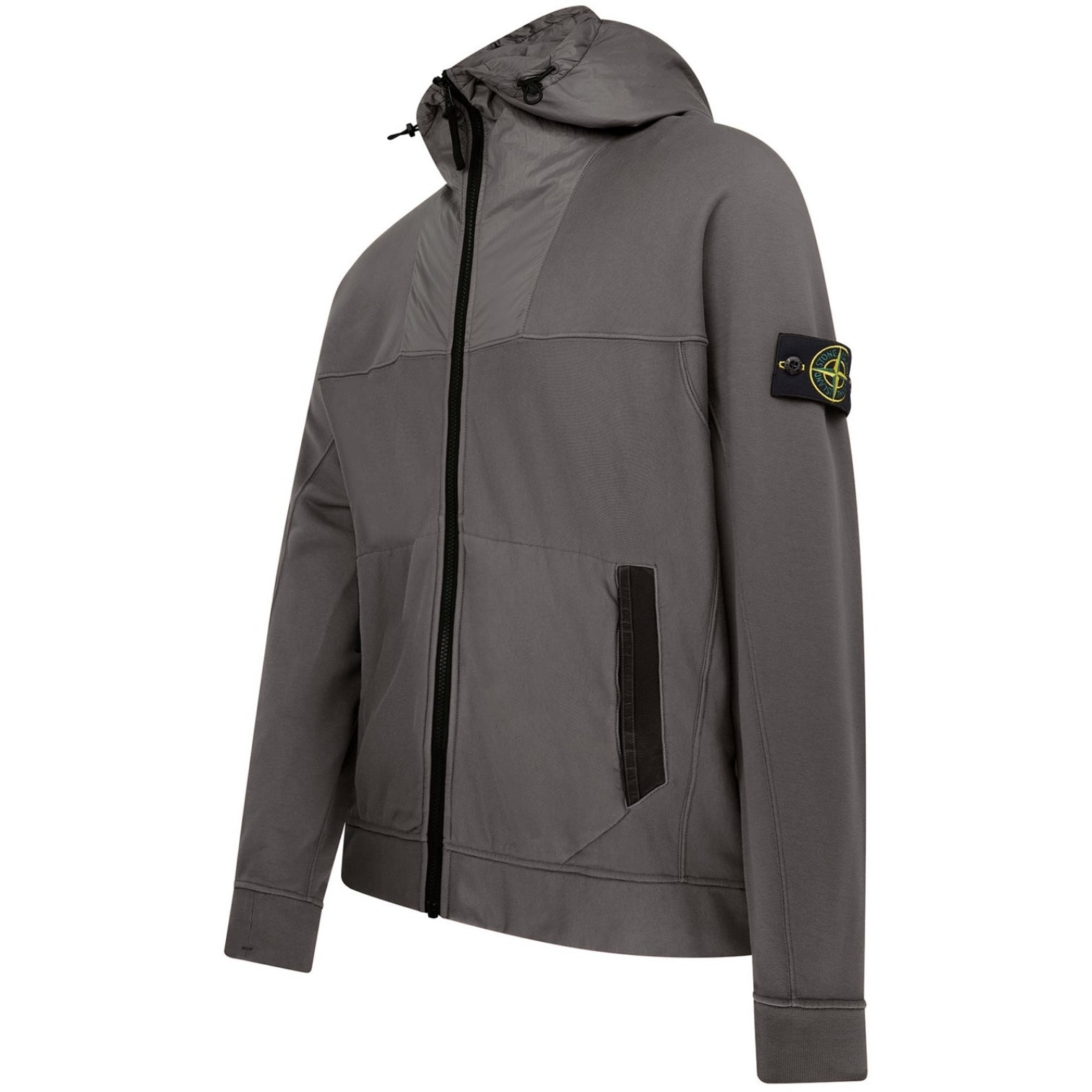 LUXURY HUB STONE ISLAND ZIP COMPASS HOODIE