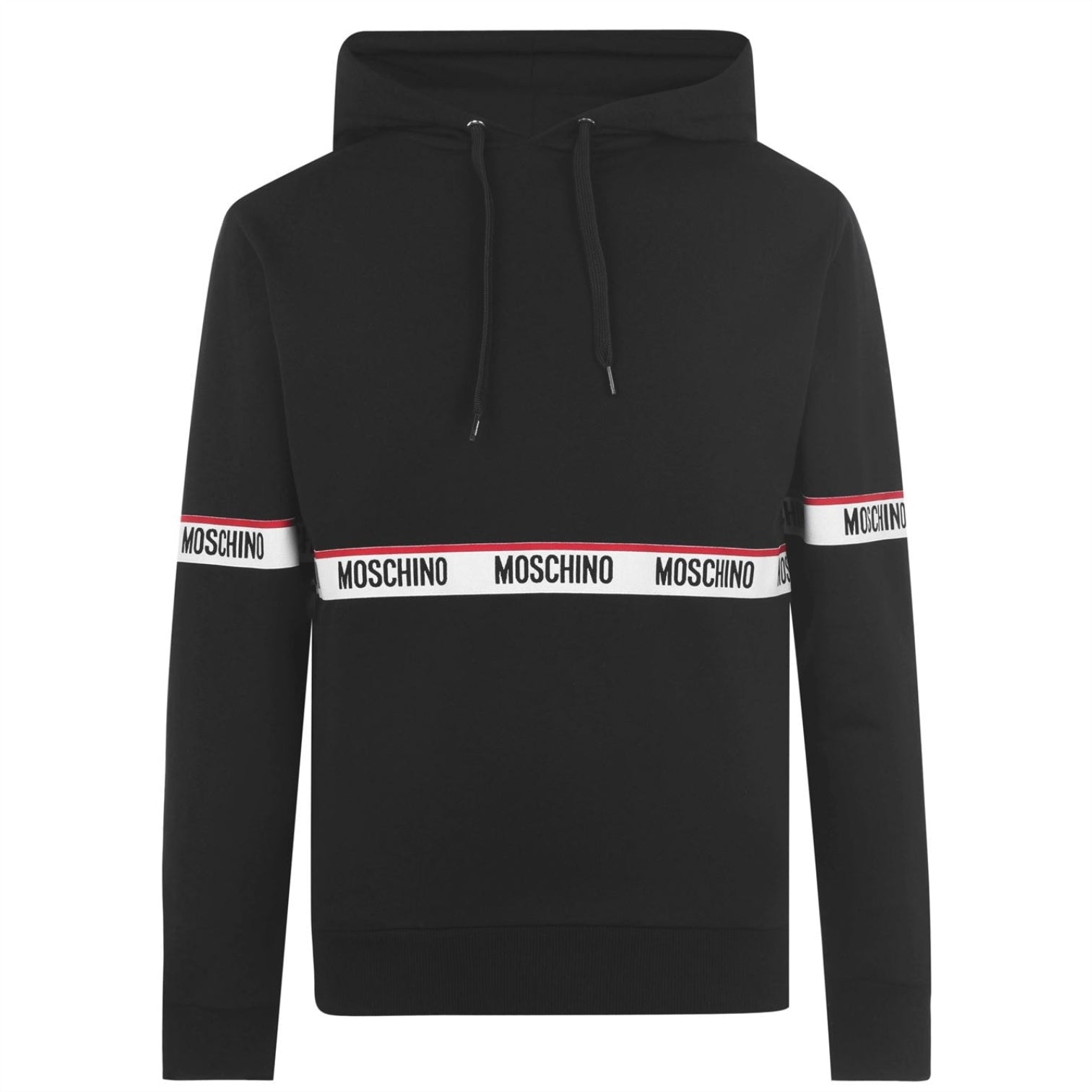 LUXURY HUB MOSCHINO TAPE OVER THE HEAD HOODIE