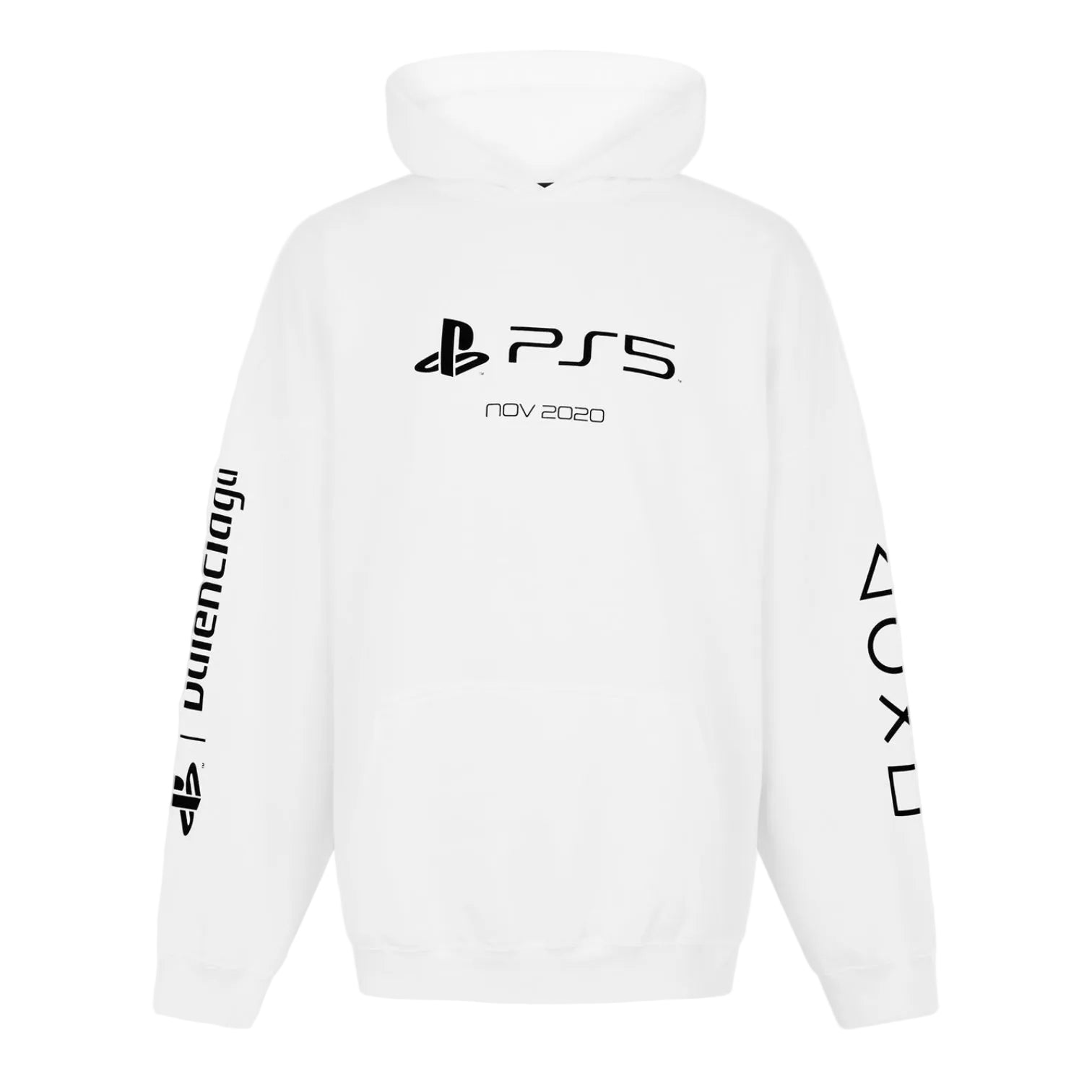 LUXURY HUB BALENCIAGA MEN'S OVERSIZED PULL OVER HOODIE