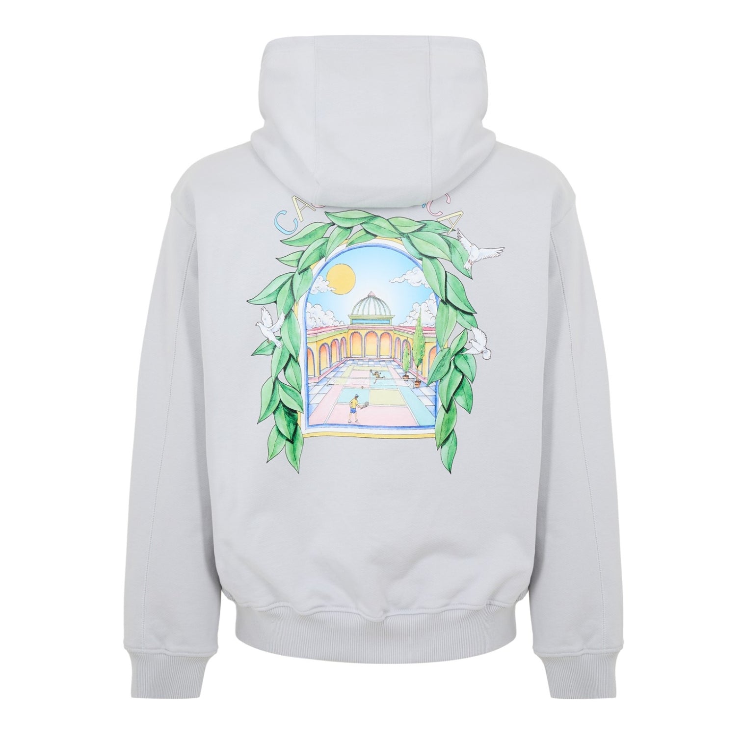 LUXURY HUB CASABLANCA MEN'S LARCHE LOGO OVER THE HEAD HOODIE