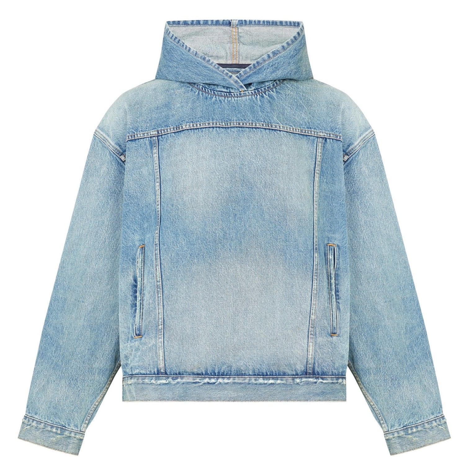 LUXURY HUB BALENCIAGA OVERSIZED DENIM OTH HOODIE