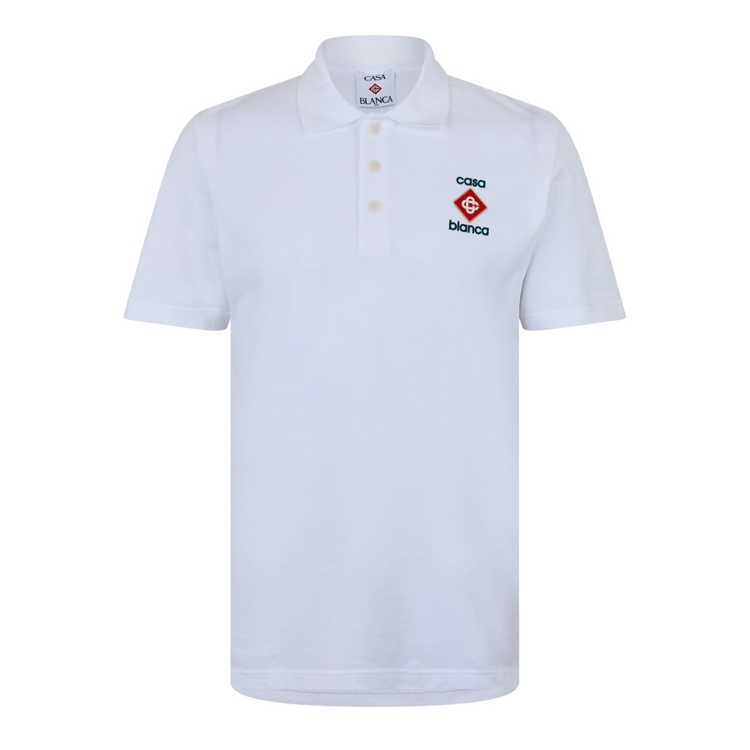 LUXURY HUB CASABLANCA LOGO PIQUÉ POLO SHIRT