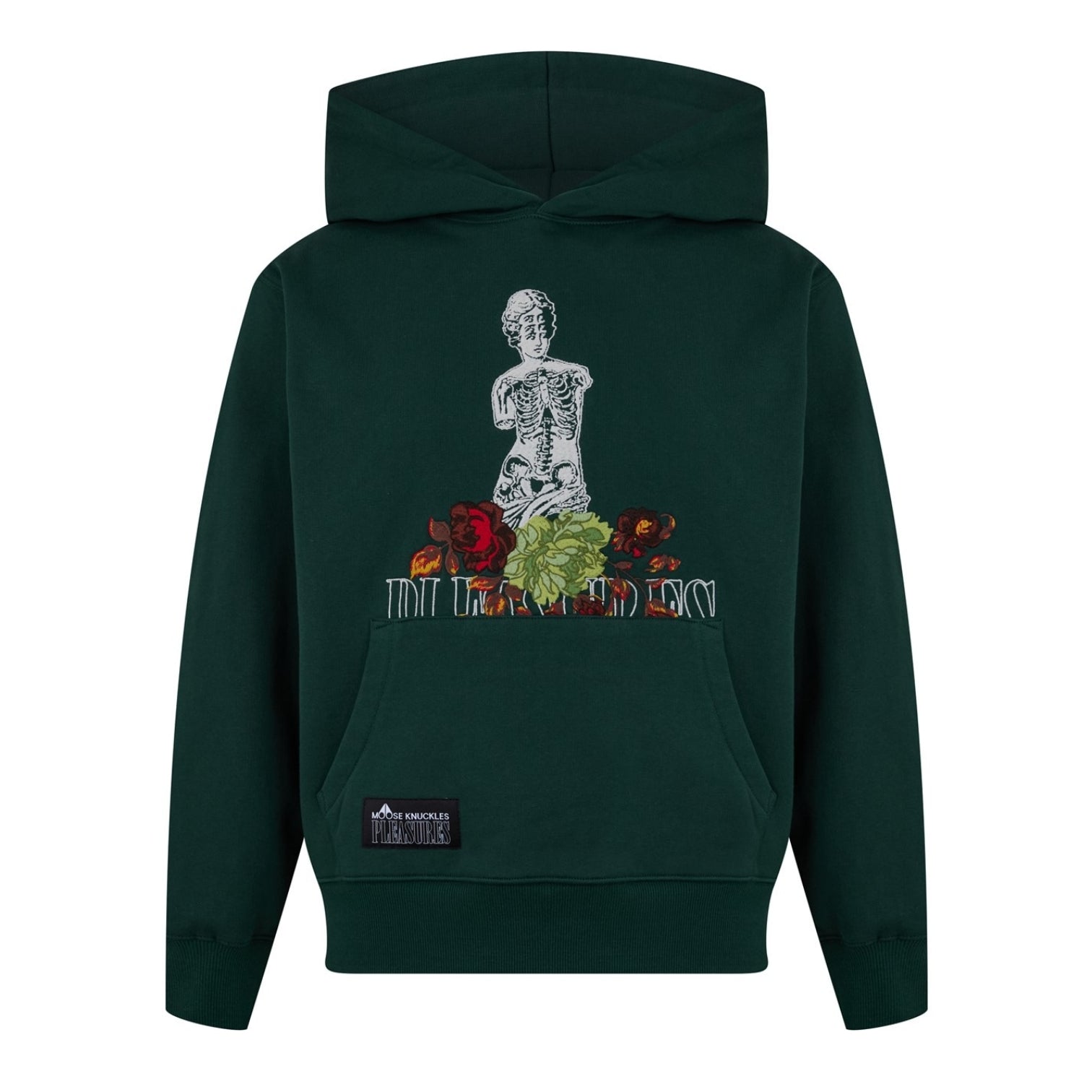 LUXURY HUB MOOSE KNUCKLES X PLEASURES STATUE HOODIE