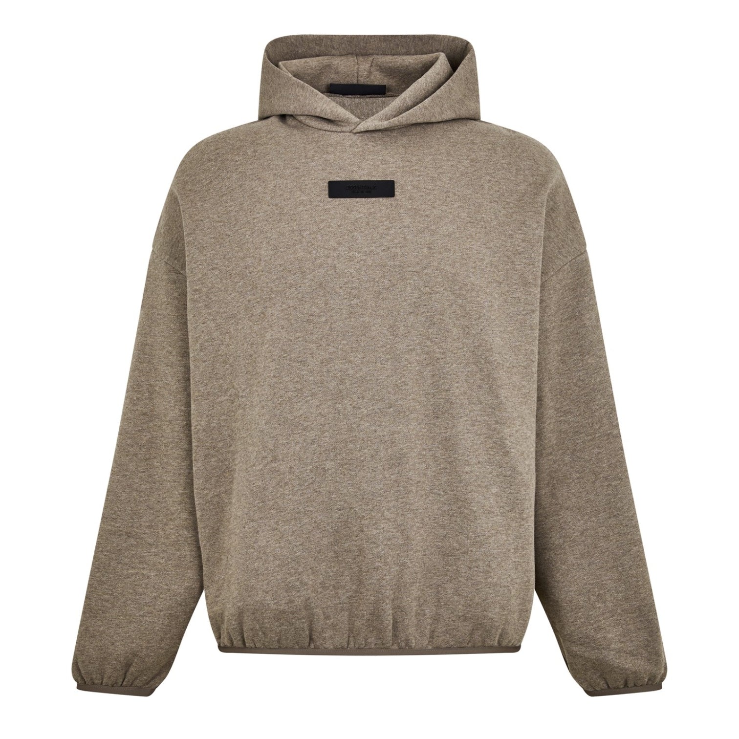 LUXURY HUB FEAR OF GOD ESSENTIALS LOGO TAB COTTON HOODIE