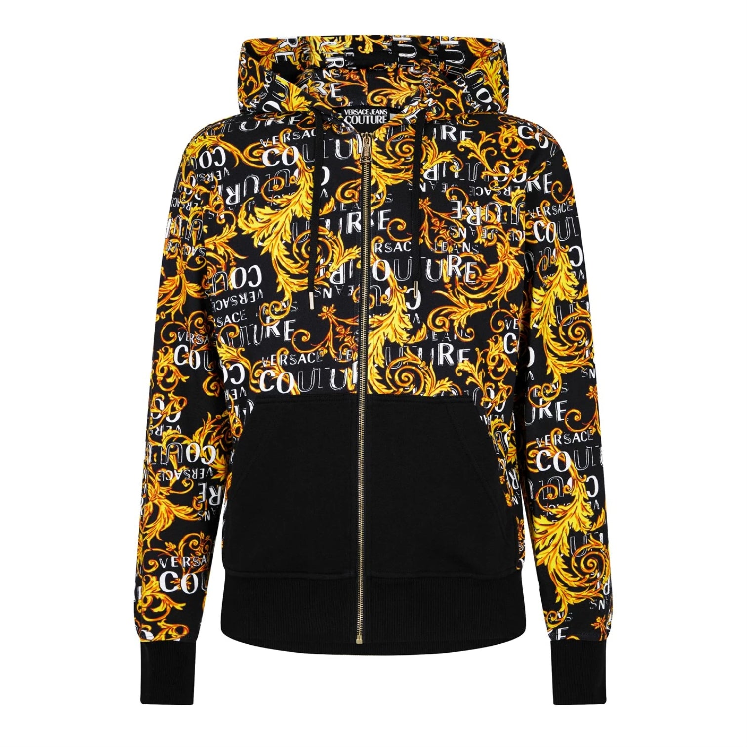 LUXURY HUB VERSACE JEANS COUTURE VJC BAROQ ZIP HOODIE