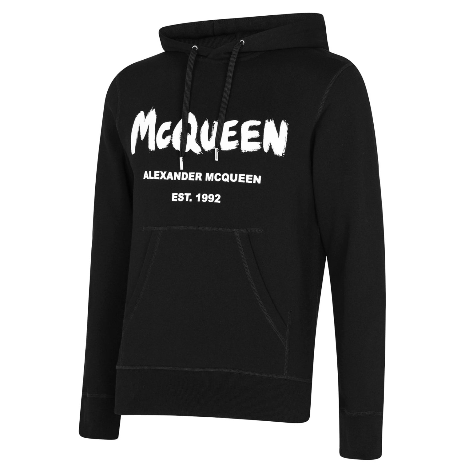 LUXURY HUB ALEXANDER MCQUEEN GRAFFITI LOGO HOODIE