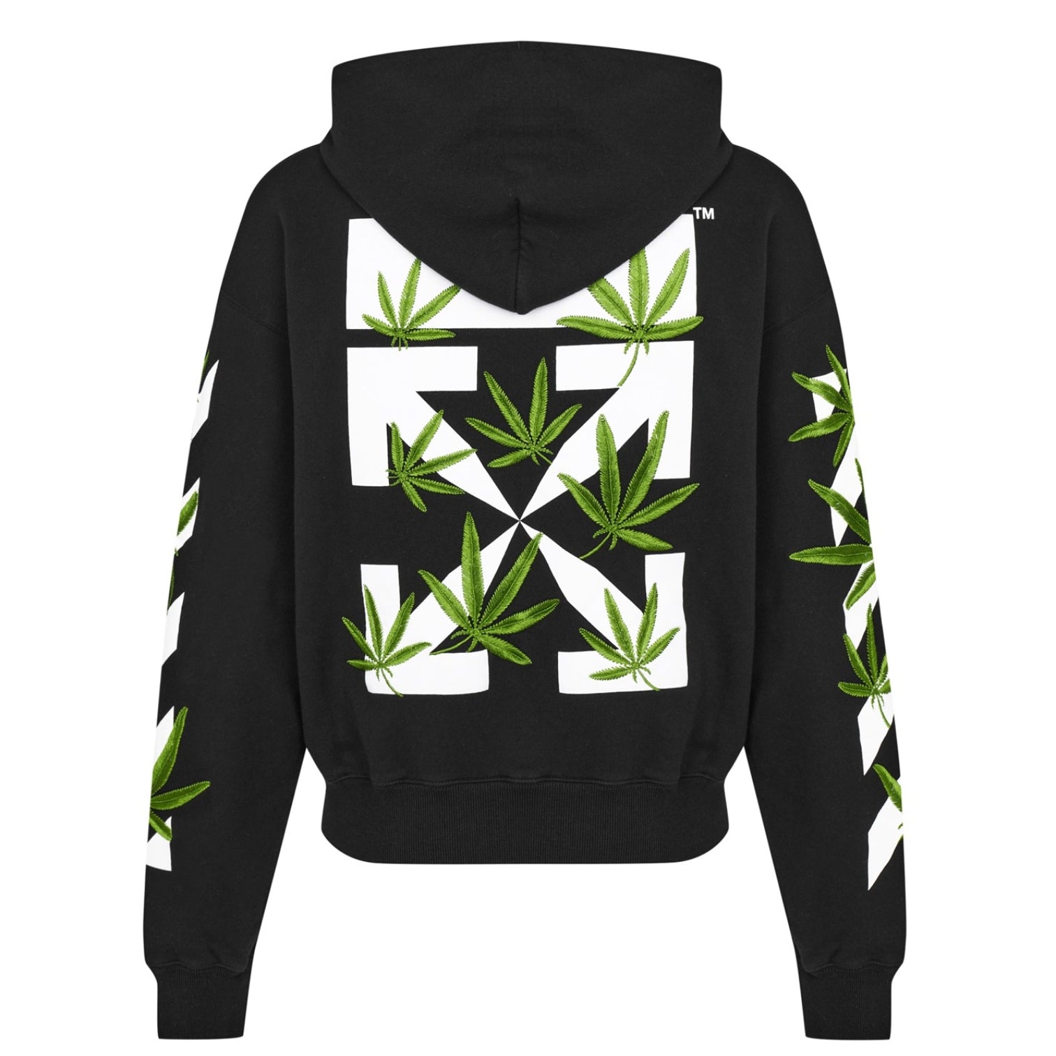 LUXURY HUB OFF WHITE WEED ARROWS OTH HOODIE