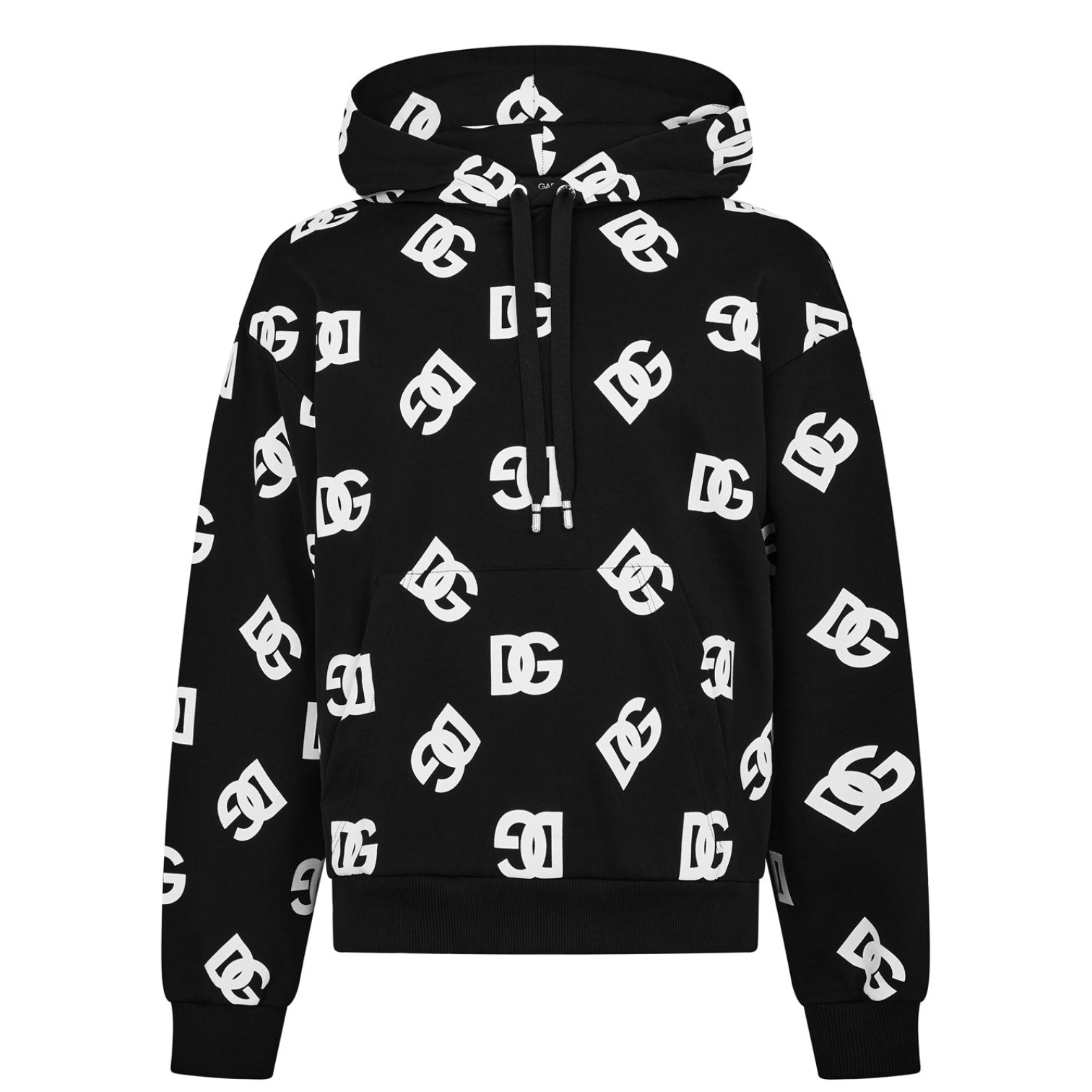 LUXURY HUB DOLCE AND GABBANA ALL OVER LOGO HOODIE