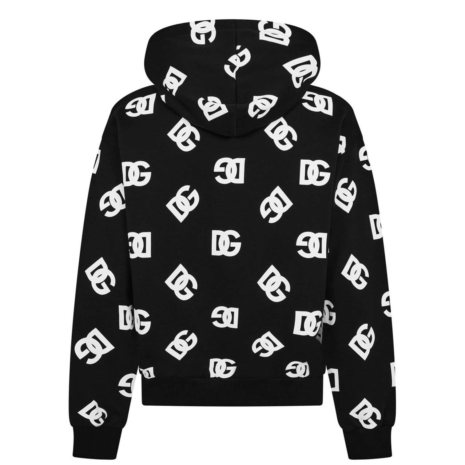 LUXURY HUB DOLCE AND GABBANA ALL OVER LOGO HOODIE