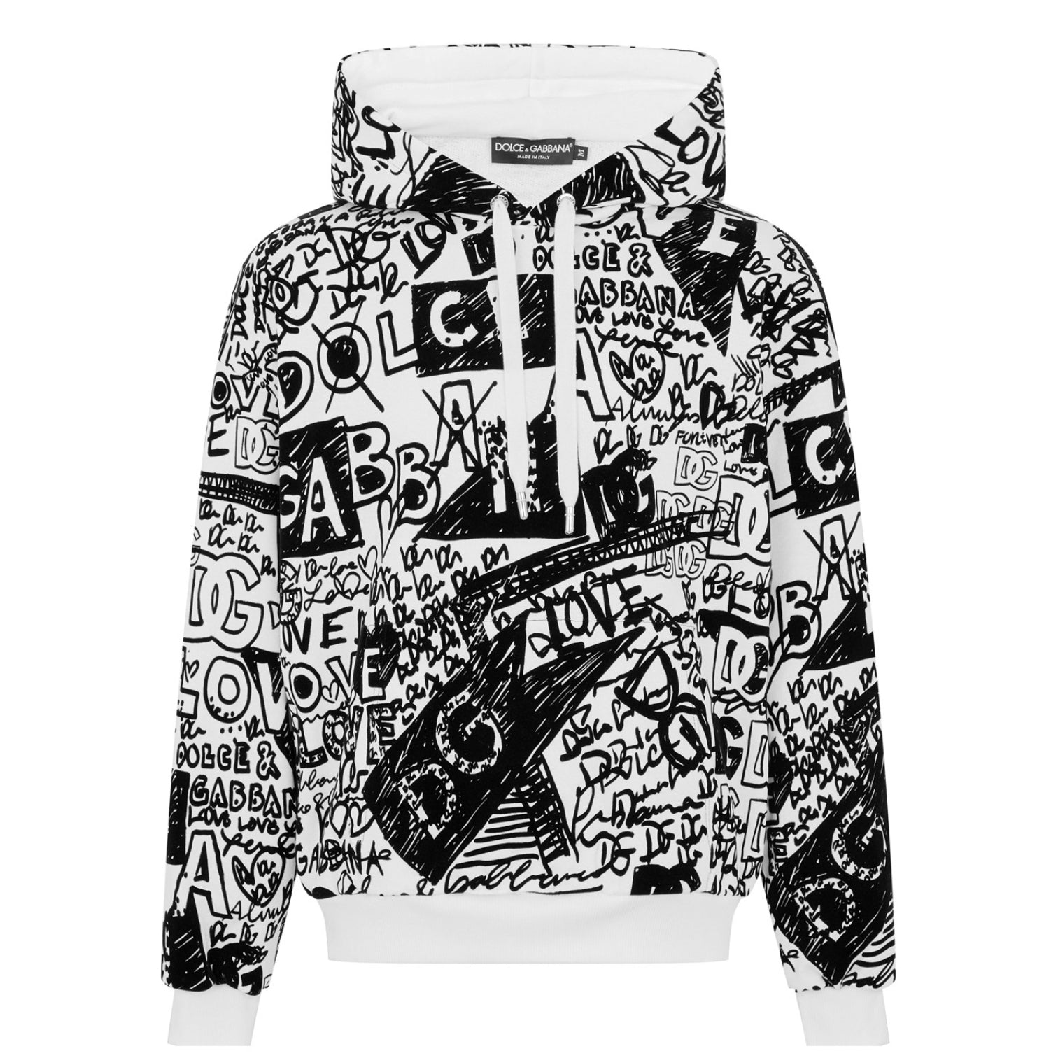 LUXURY HUB DOLCE AND GABBANA LOVE LOGO OTH HOODIE