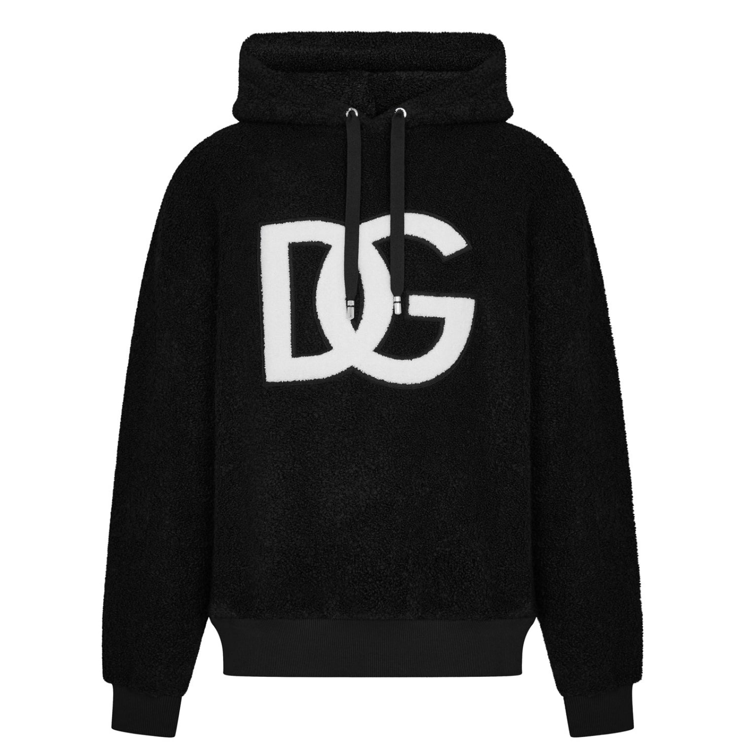 LUXURY HUB DOLCE AND GABBANA BOUCLE FLEECE HOODIE