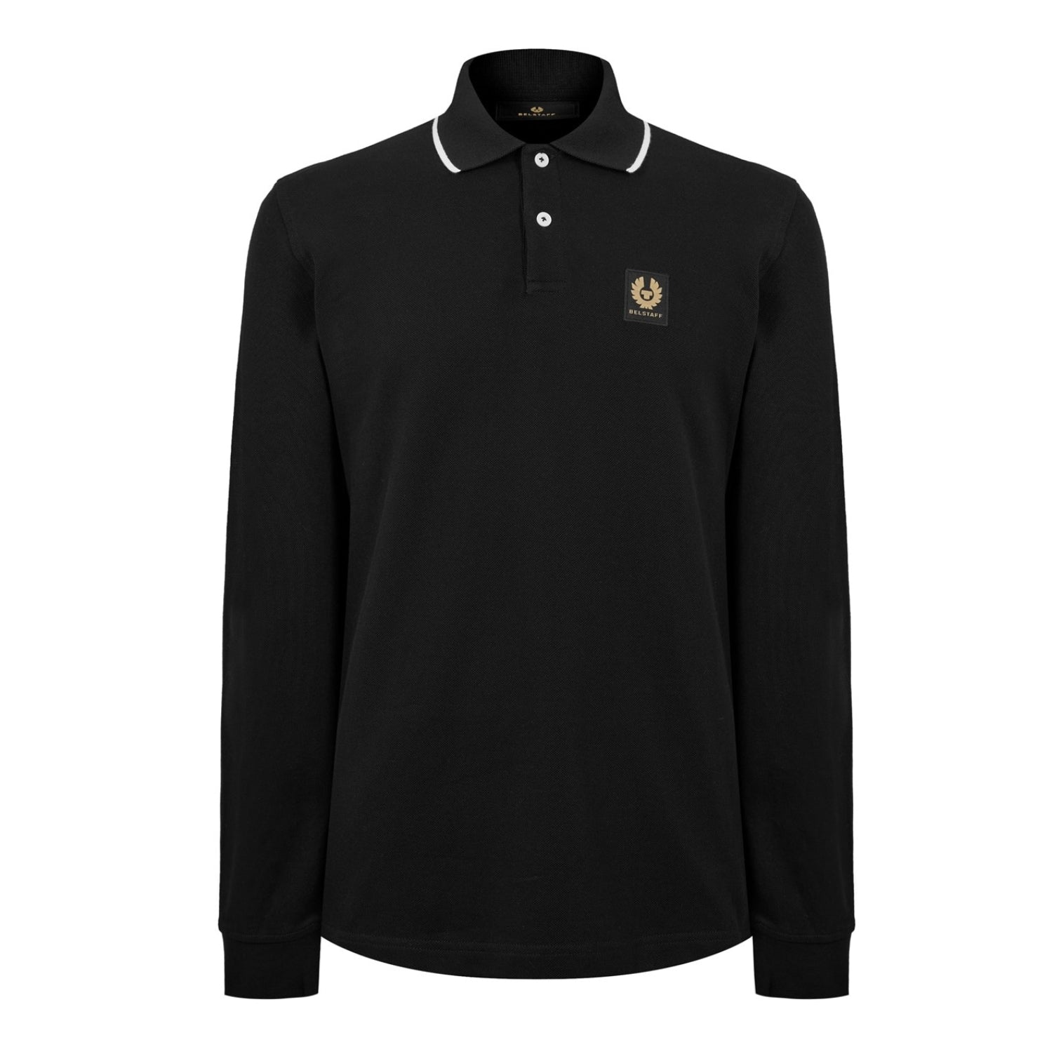 LUXURY HUB BELSTAFF TIP LONG SLEEVE POLO SHIRT