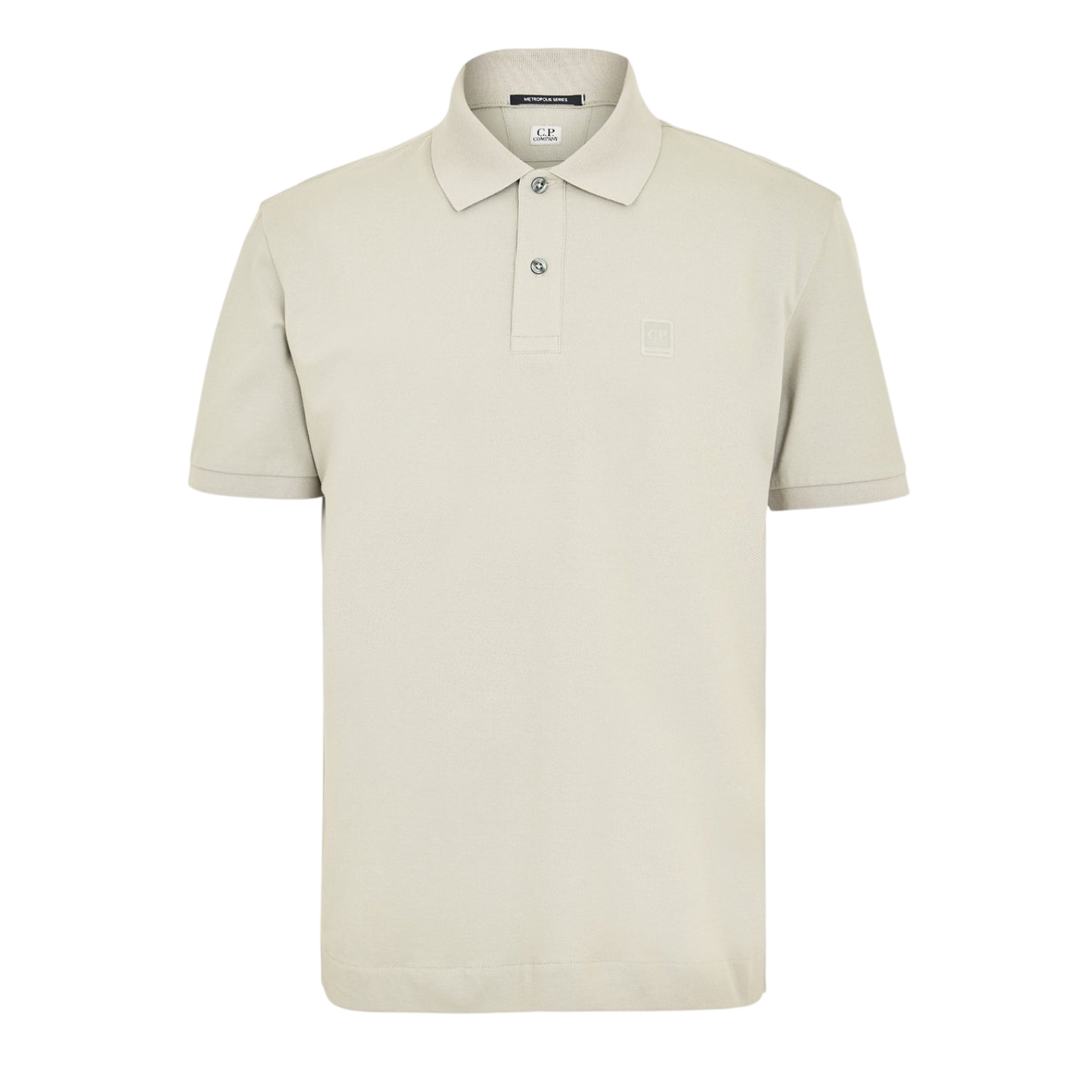 LUXURY HUB CP COMPANY METROPOLIS MEN'S TIPPED SHORT SLEEVE POLO SHIRT