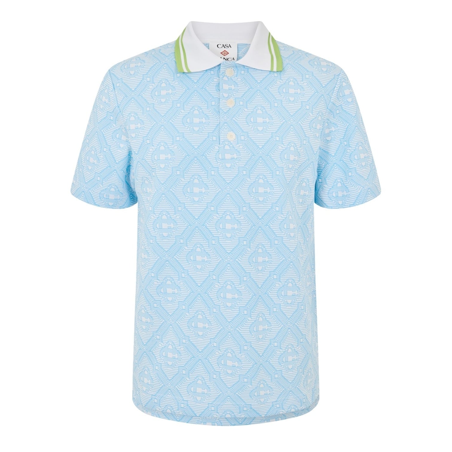 LUXURY HUB CASABLANCA CASA JACQUARD POLO SN62