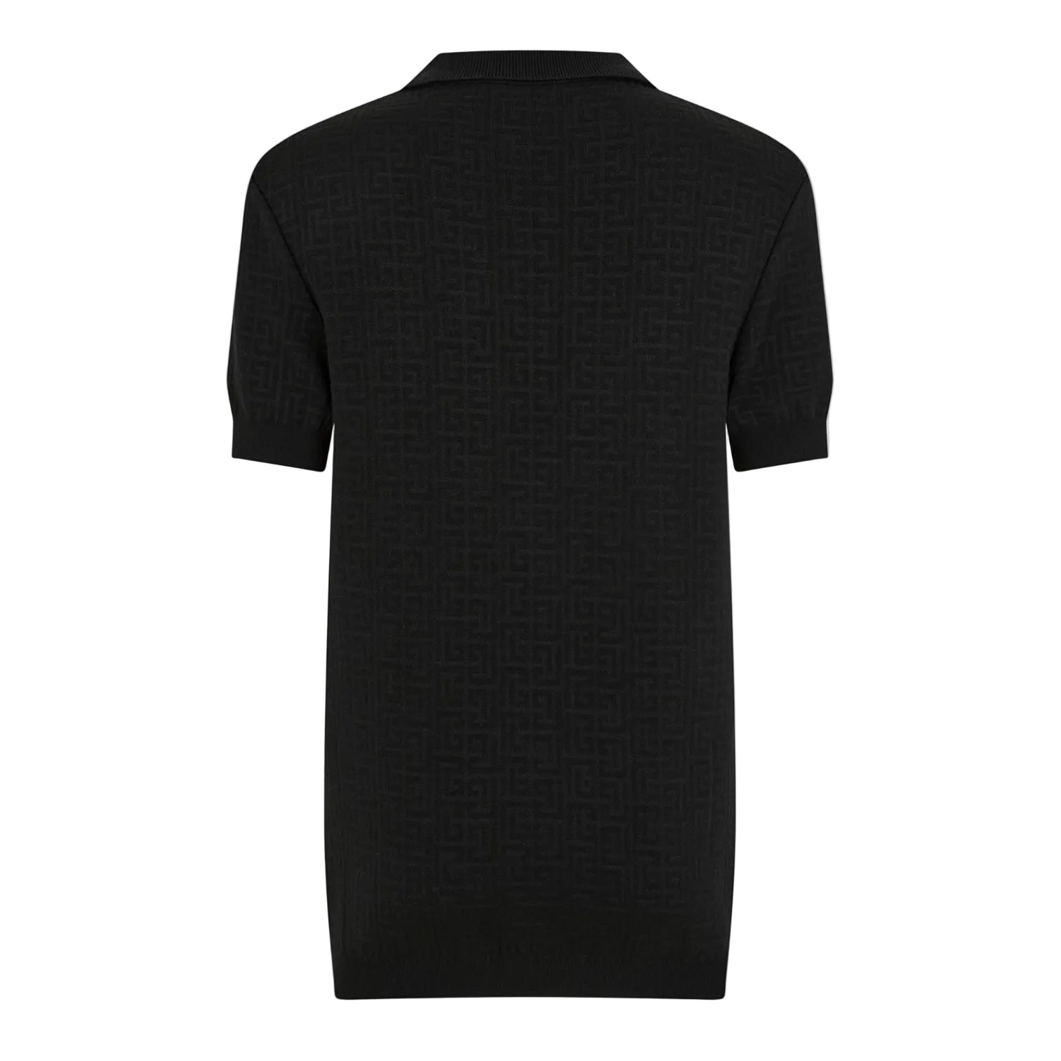 LUXURY HUB BALMAIN MEN'S MONO DESIGNER POLO SHIRT