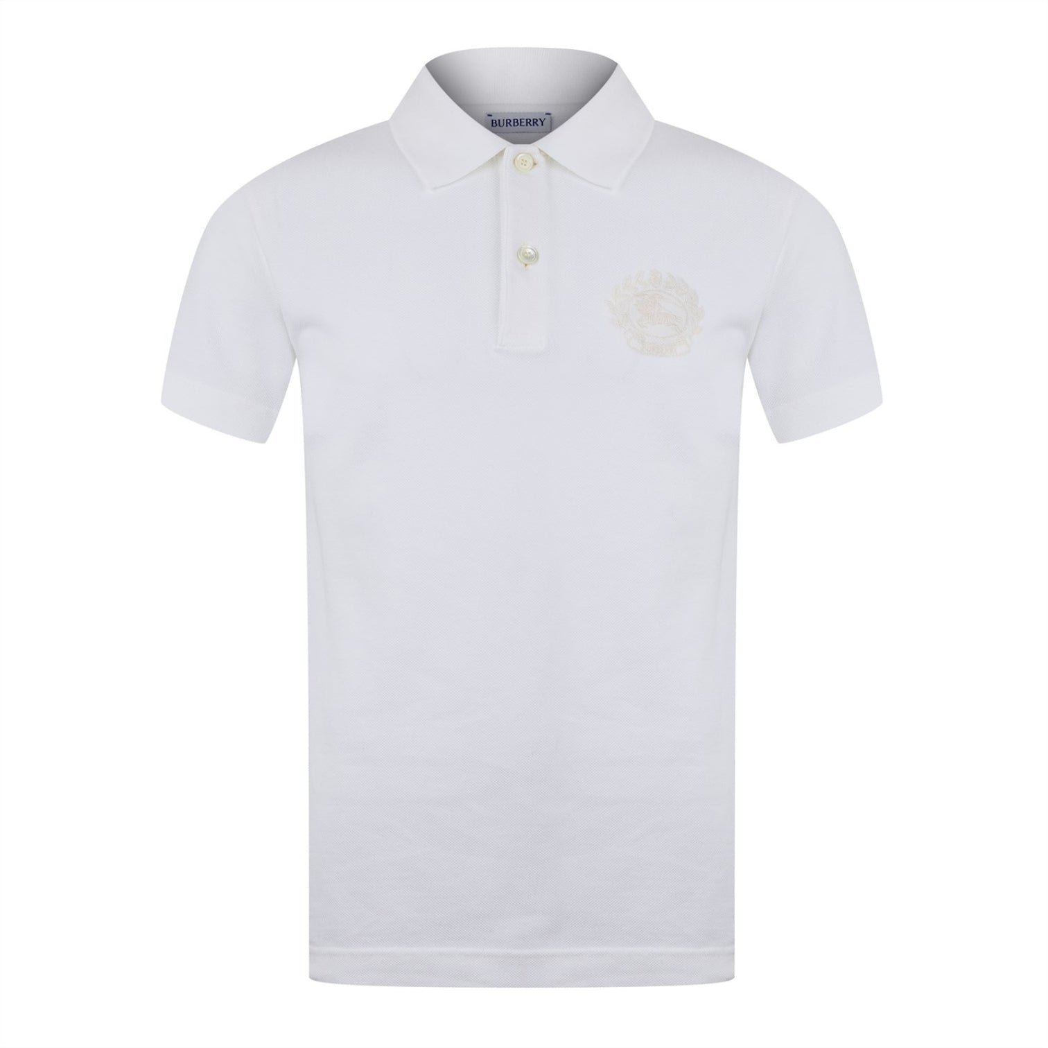 LUXURY HUB BURBERRY LOGO POLO TOP