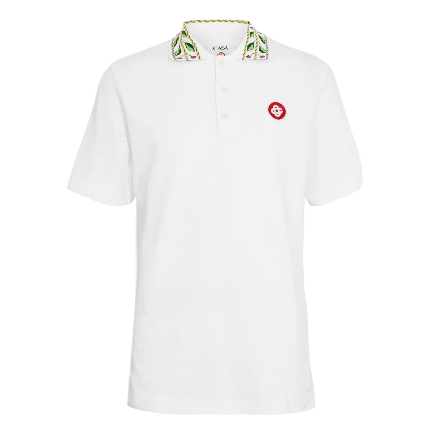 LUXURY HUB CASABLANCA LAUREL LOGO POLO SHIRT