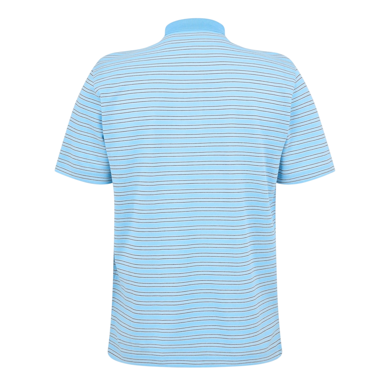 LUXURY HUB PRADA MEN'S STRIPED COTTON SHORT SLEEVE POLO SHIRT