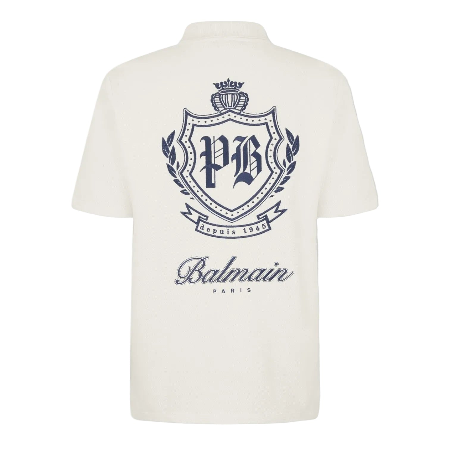 LUXURY HUB BALMAIN MEN'S SHORT SLEEVE FITTED POLO SHIRT