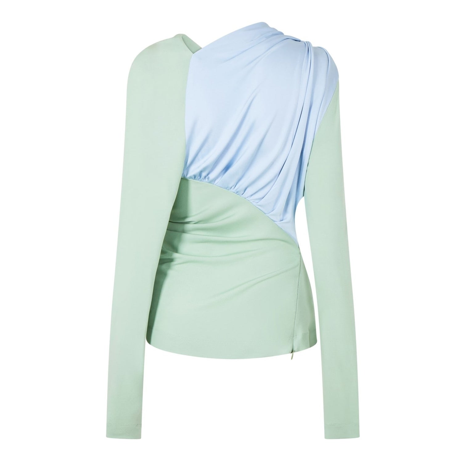 LUXURY HUB VICTORIA BECKHAM DRAPE LONG SLEEVE TOP