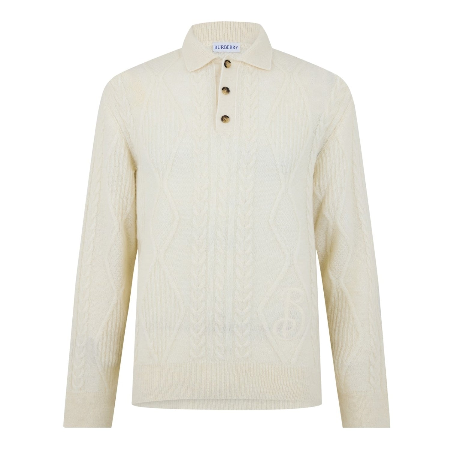 LUXURY HUB BURBERRY BURB POLO KNIT