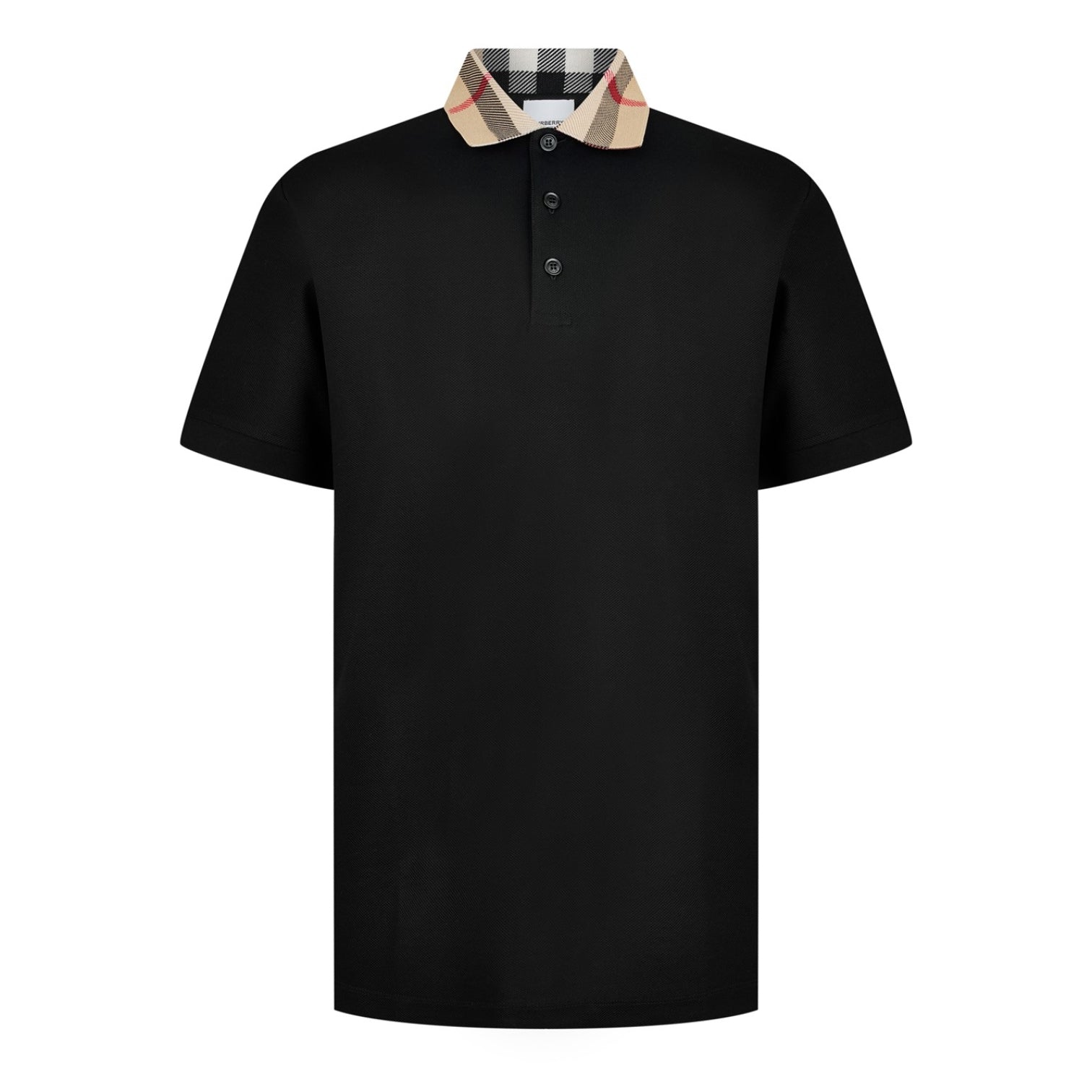 LUXURY HUB BURBERRY CODY CHECK POLO SHIRT