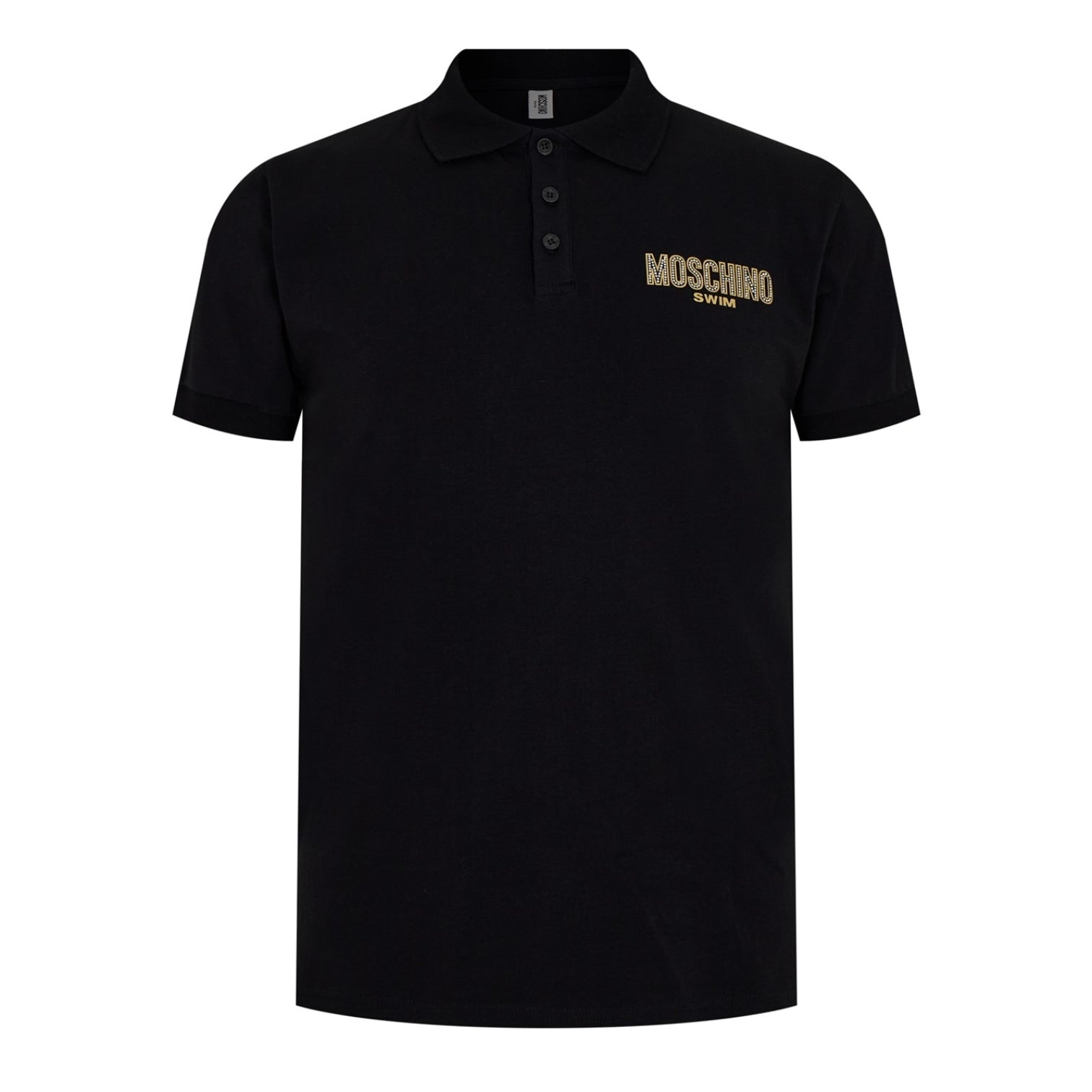 LUXURY HUB MOSCHINO LOGO PRINT POLO