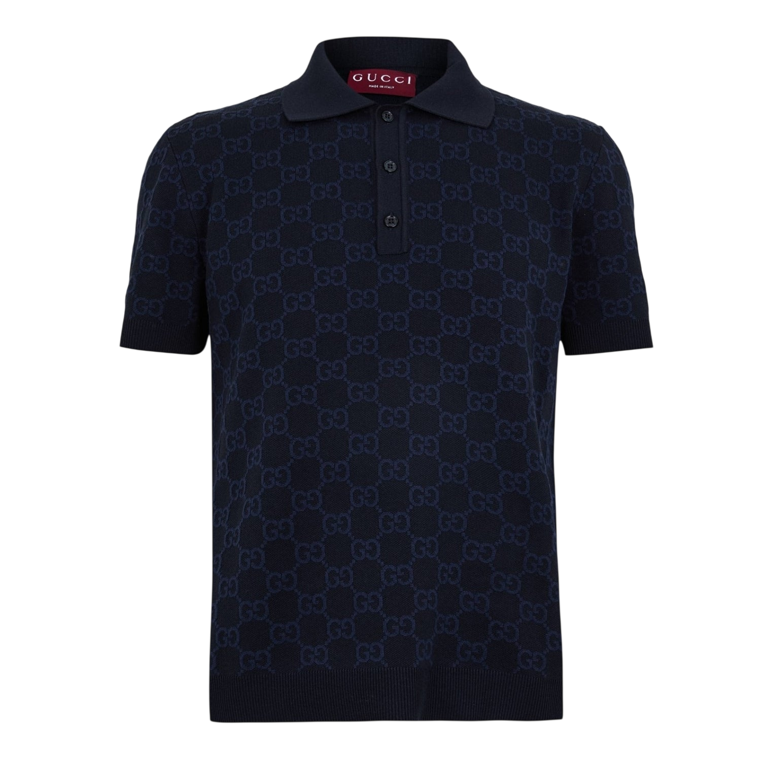 LUXURY HUB GUCCI GUCCI CTTN SILK POLO