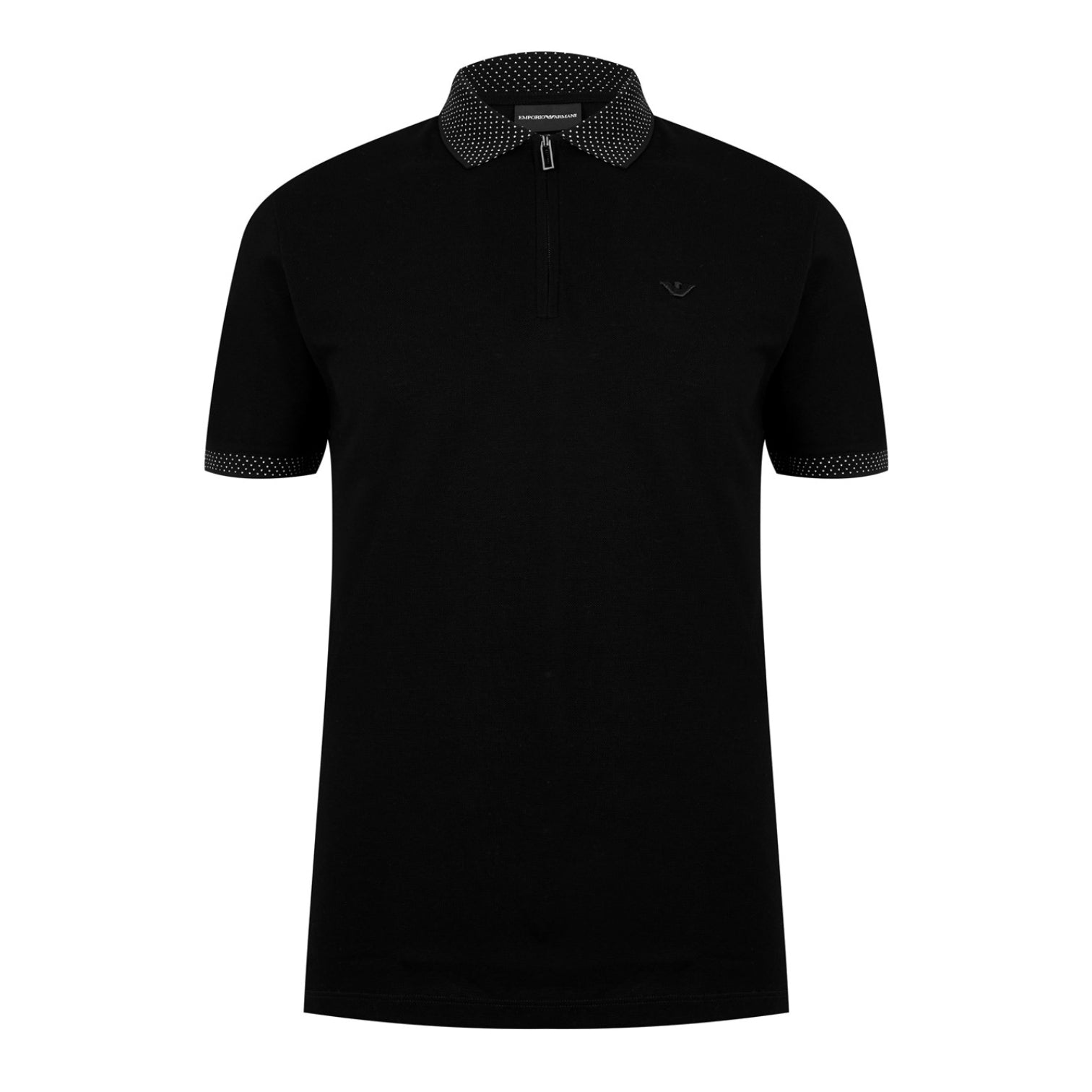 LUXURY HUB EMPORIO ARMANI ZIPPED POLO SHIRT