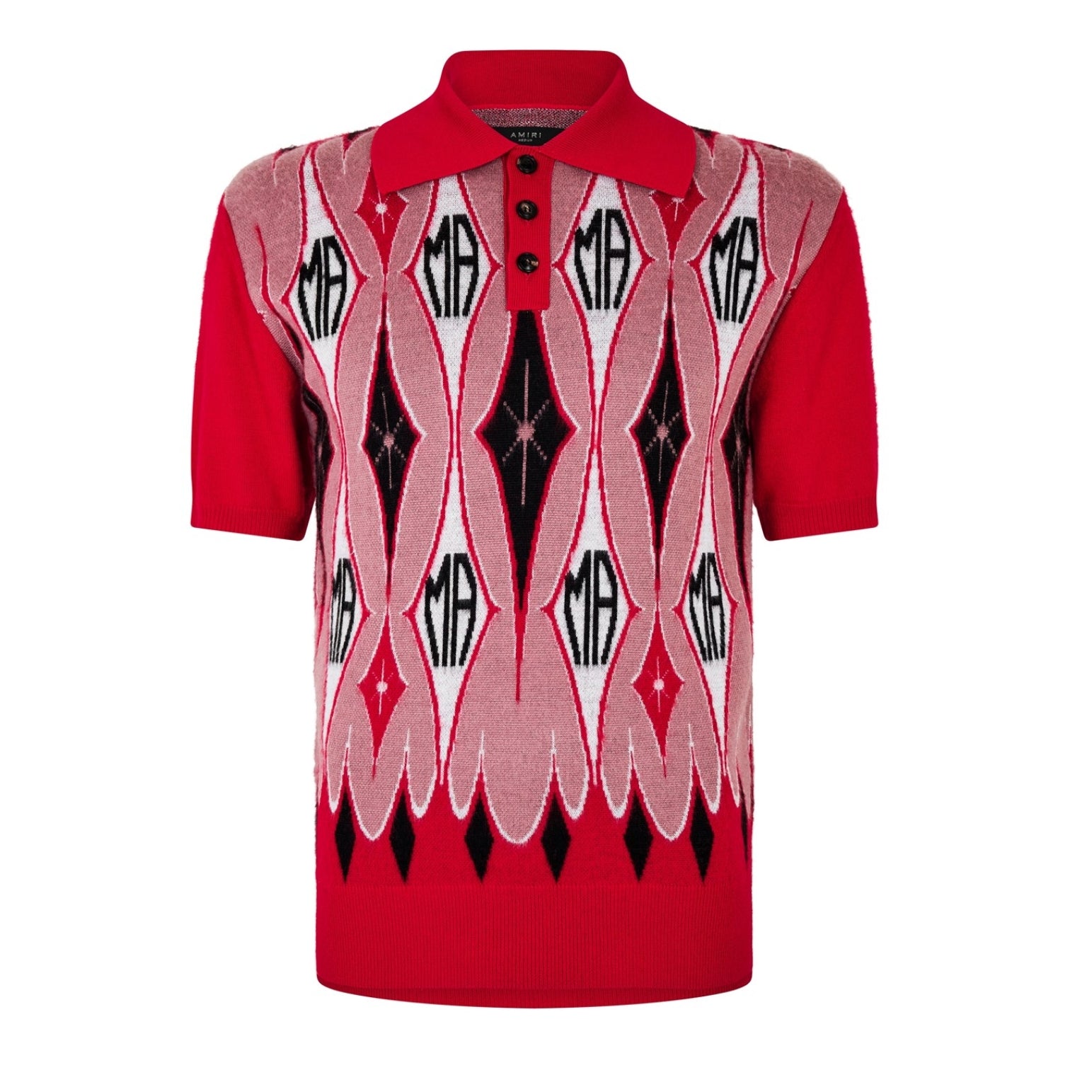 LUXURY HUB AMIRI JACQUARD POLO SHIRT