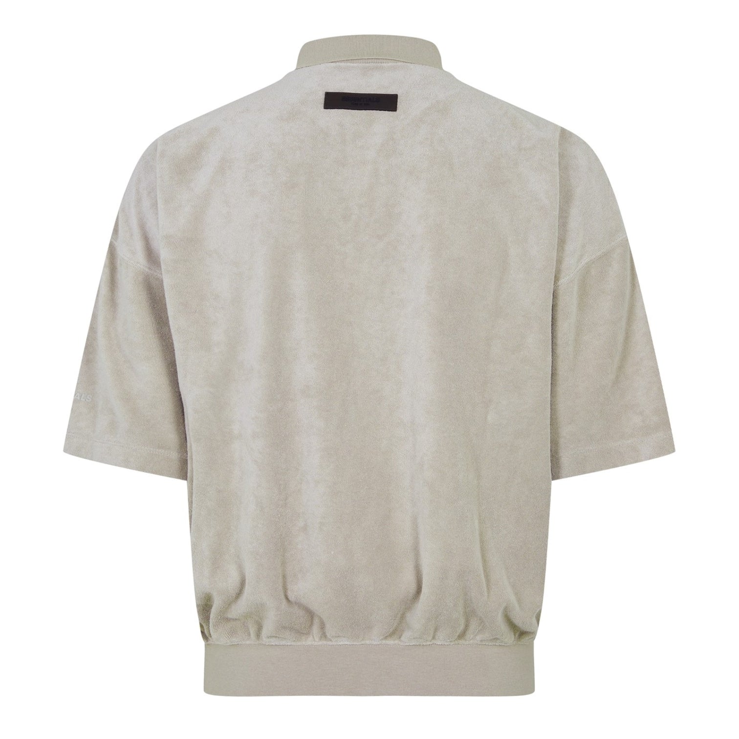 LUXURY HUB FEAR OF GOD ESSENTIALS VELOUR POLO SHIRT