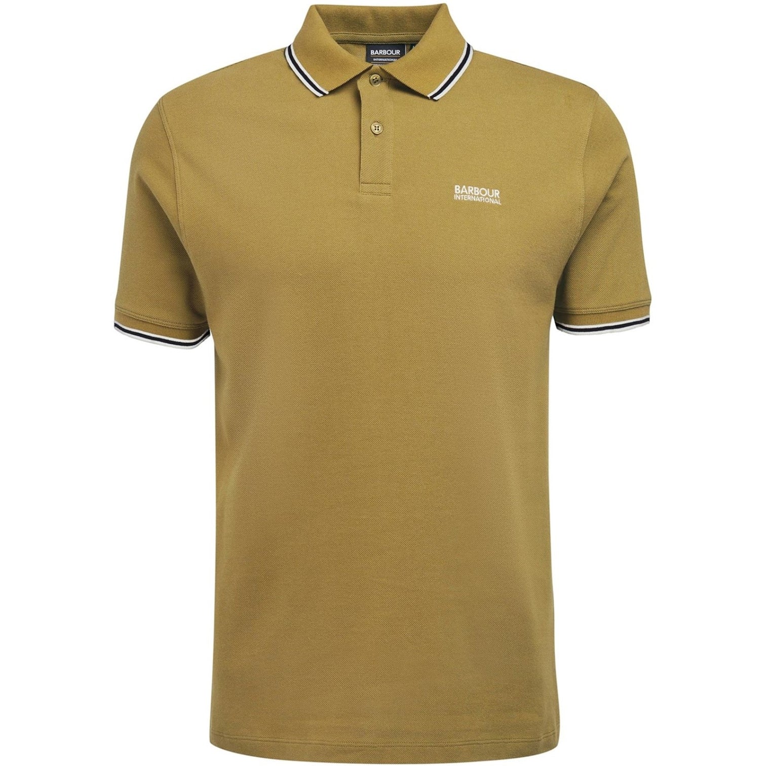 LUXURY HUB BARBOUR INTERNATIONAL RIDER TIPPED POLO SHIRT