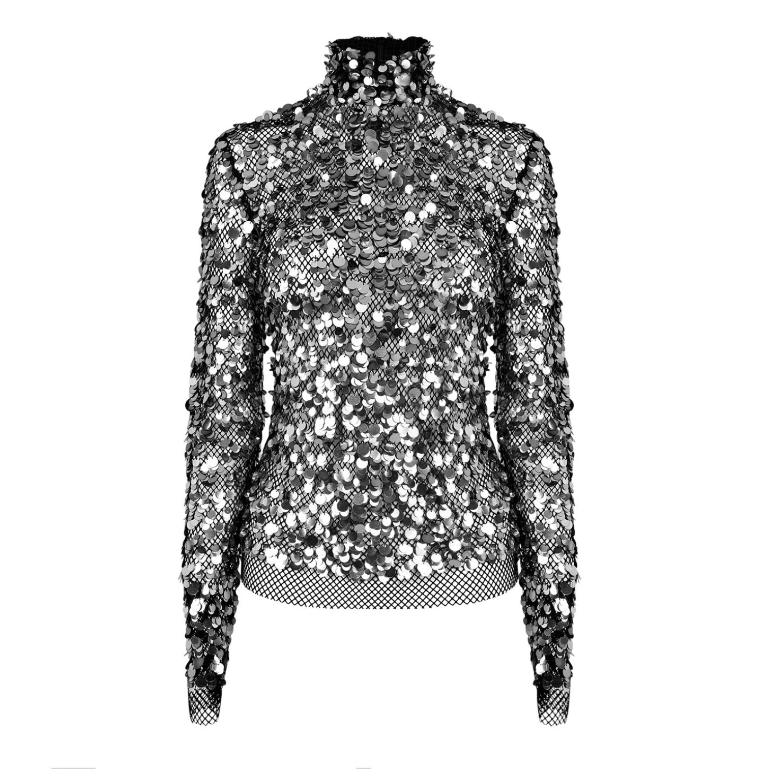 LUXURY HUB TOM FORD SEQUIN EMBROIDERED TOP