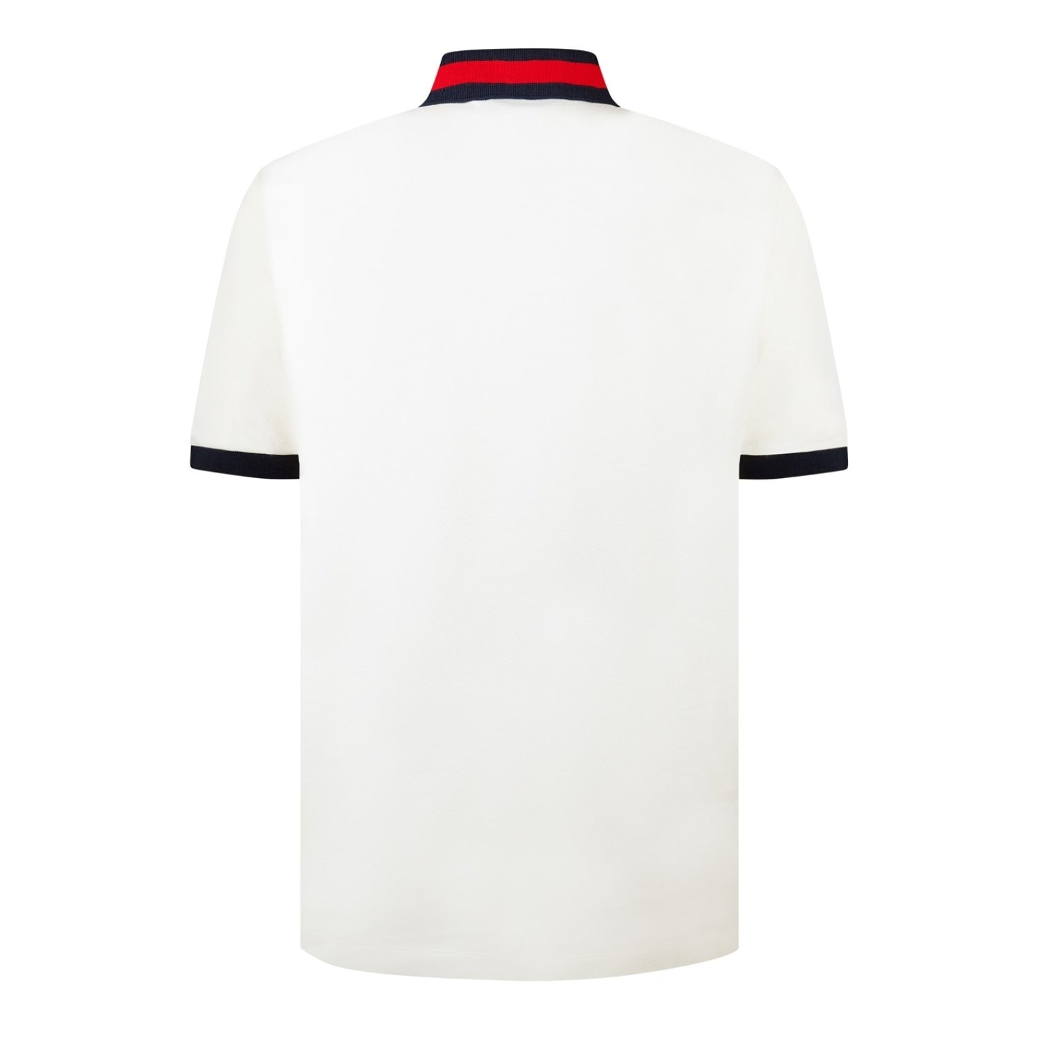 LUXURY HUB GUCCI WEB COLLAR POLO SHIRT