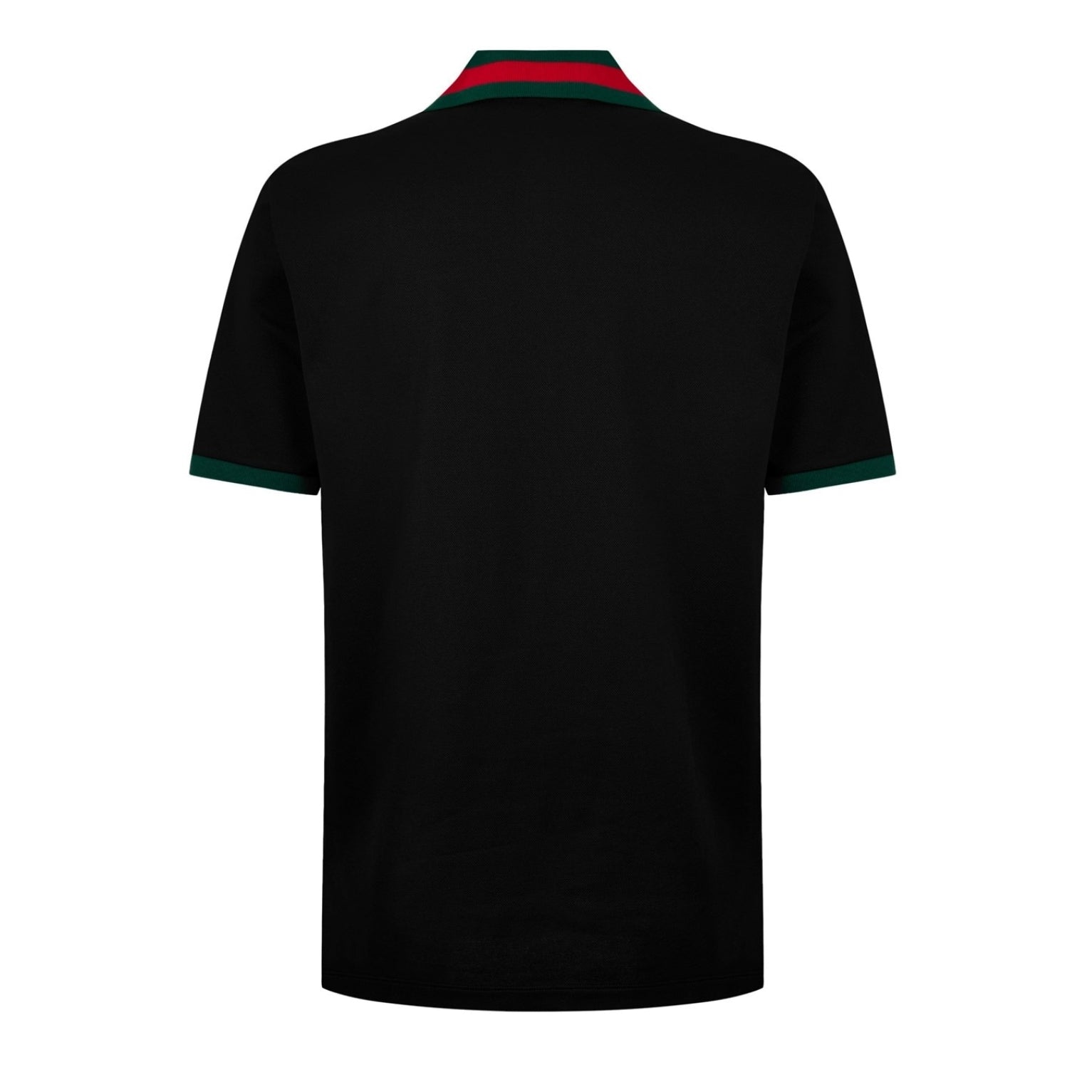 LUXURY HUB GUCCI WEB COLLAR POLO SHIRT