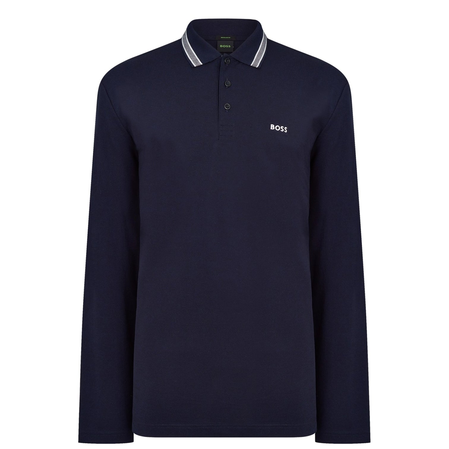 LUXURY HUB BOSS PLISY LONG SLEEVE POLO SHIRT