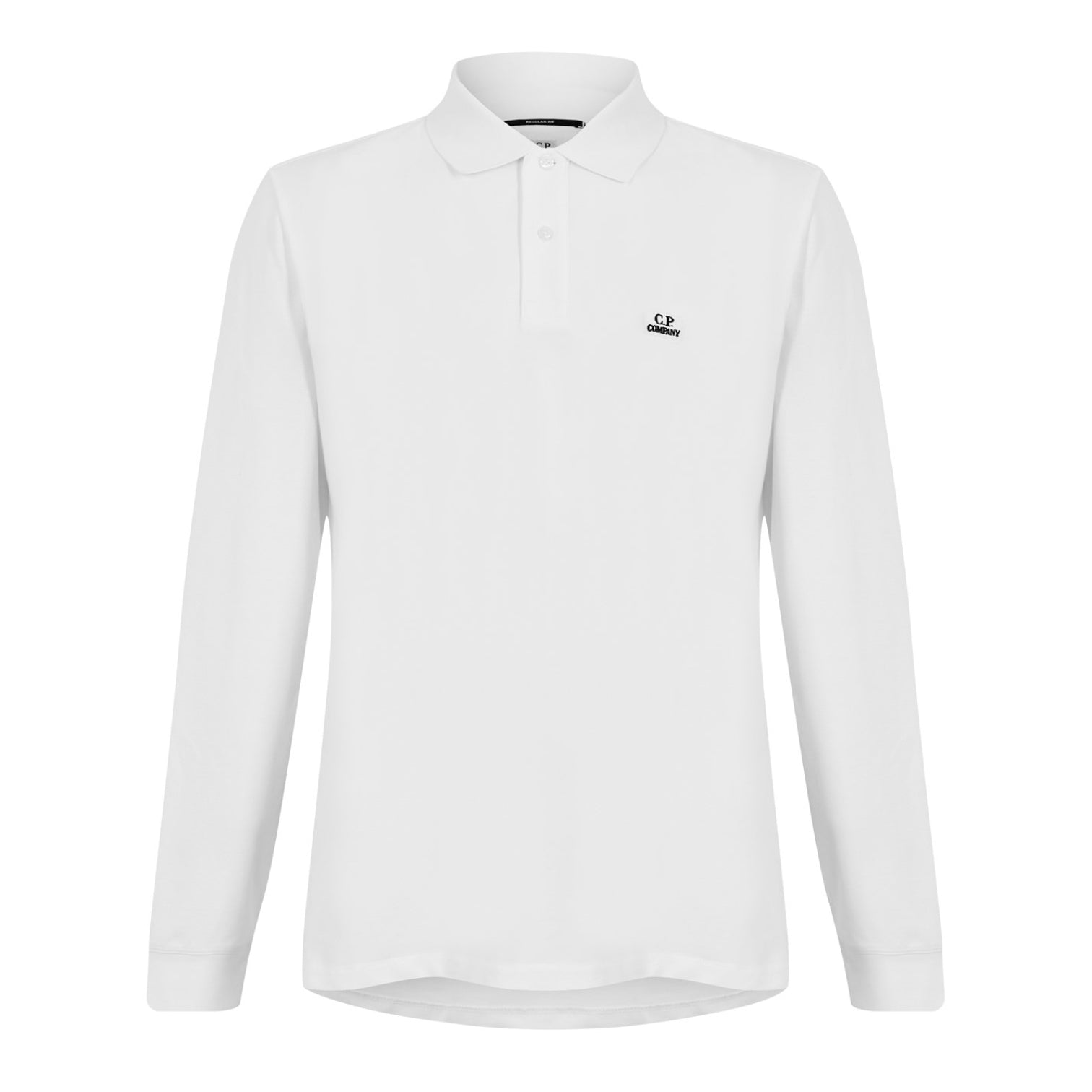 LUXURY HUB CP COMPANY MEN'S C.P. COTTON LONG SLEEVE POLO SHIRT
