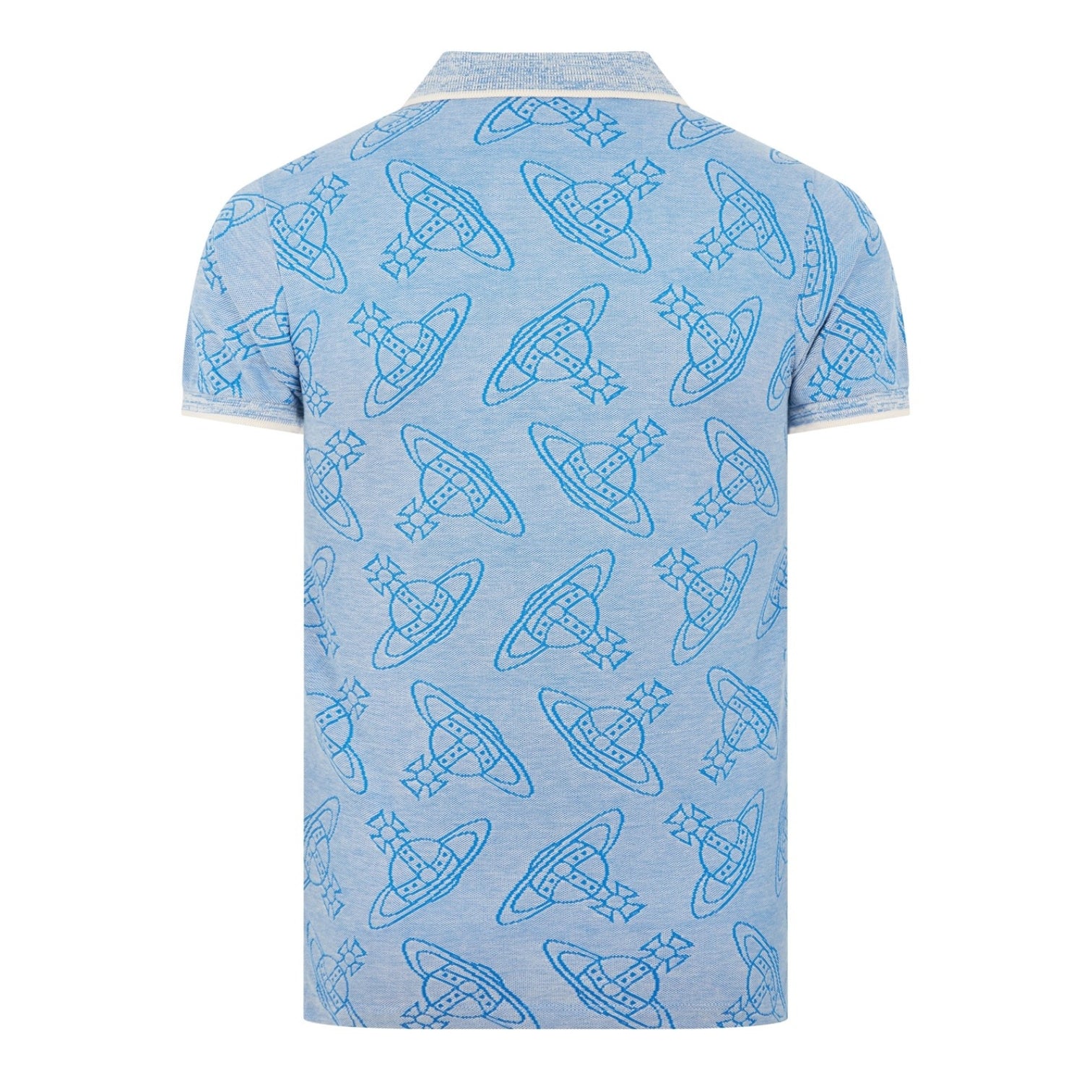 LUXURY HUB VIVIENNE WESTWOOD ALL OVER ORB PRINT POLO SHIRT