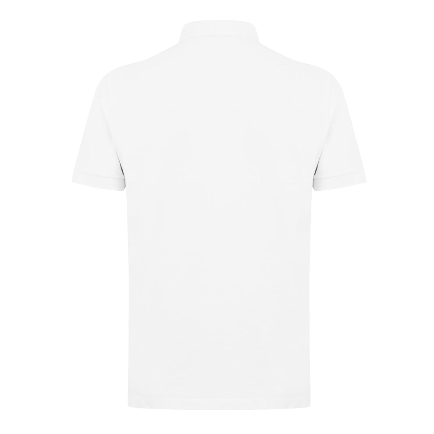 LUXURY HUB STONE ISLAND MEN'S COTTON COMPASS LOGO POLO SHIRT