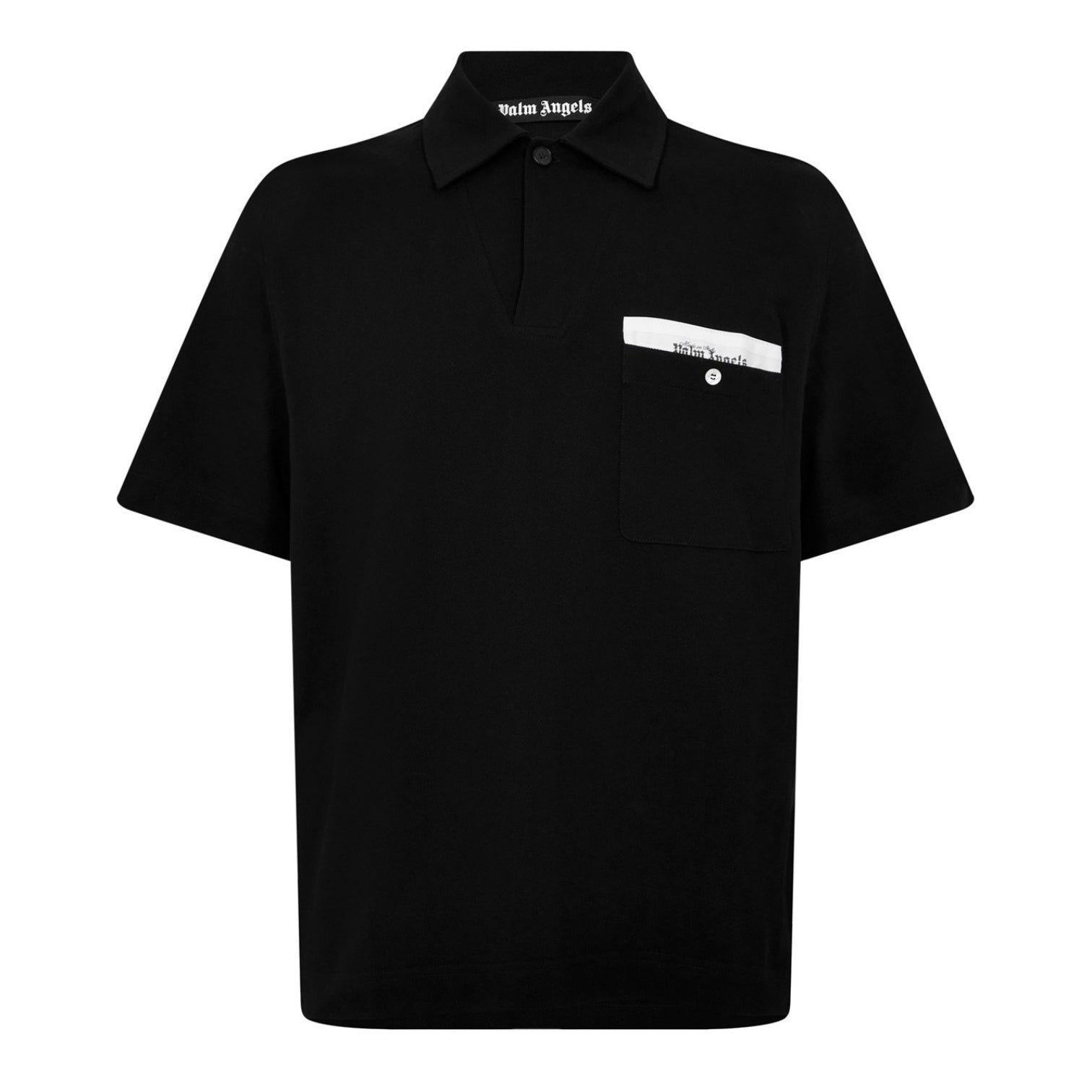 LUXURY HUB PALM ANGELS SARTORIAL TAPE POLO SHIRT