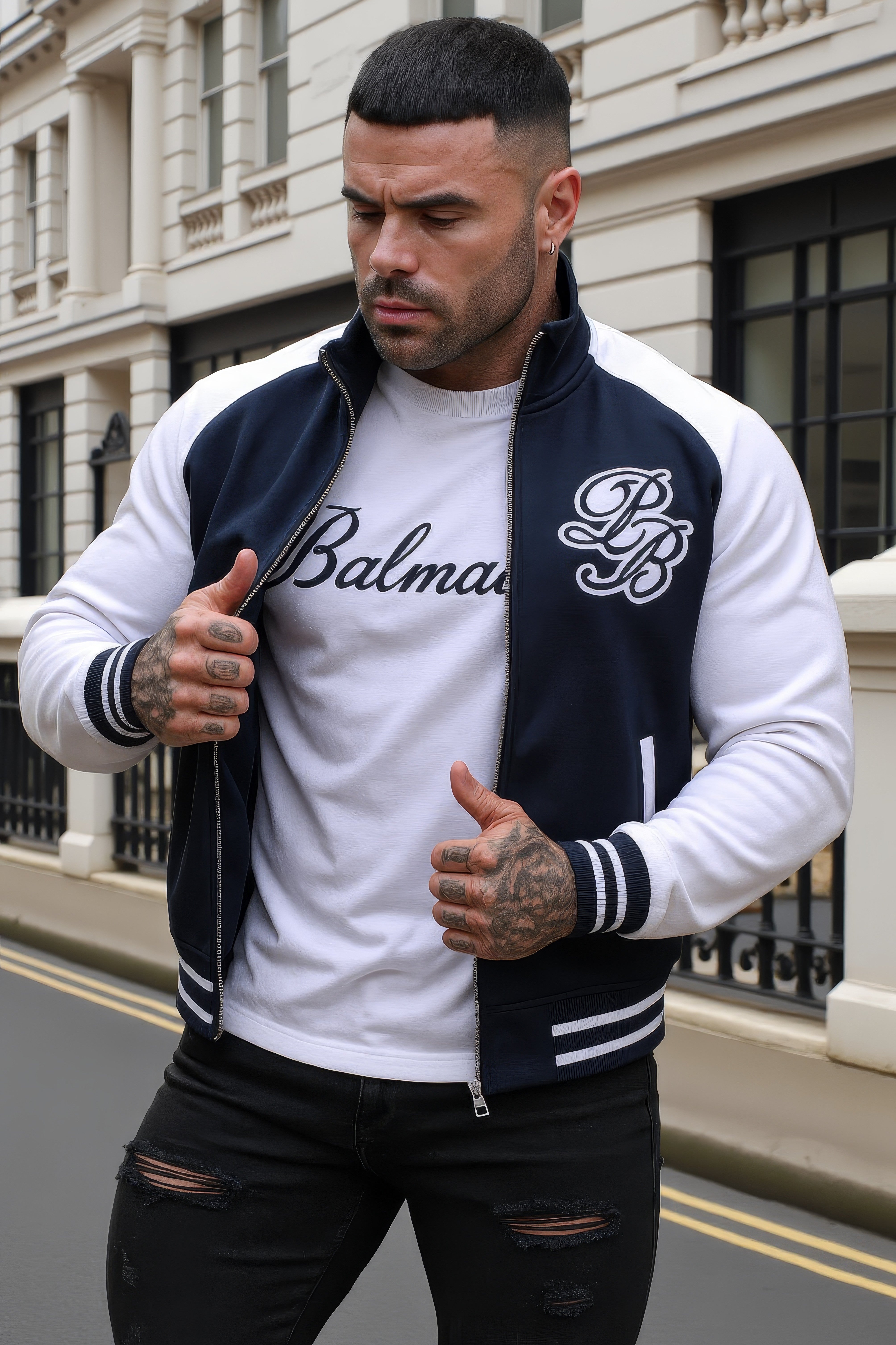 LUXURY HUB BALMAIN  PB TRACK JACKET