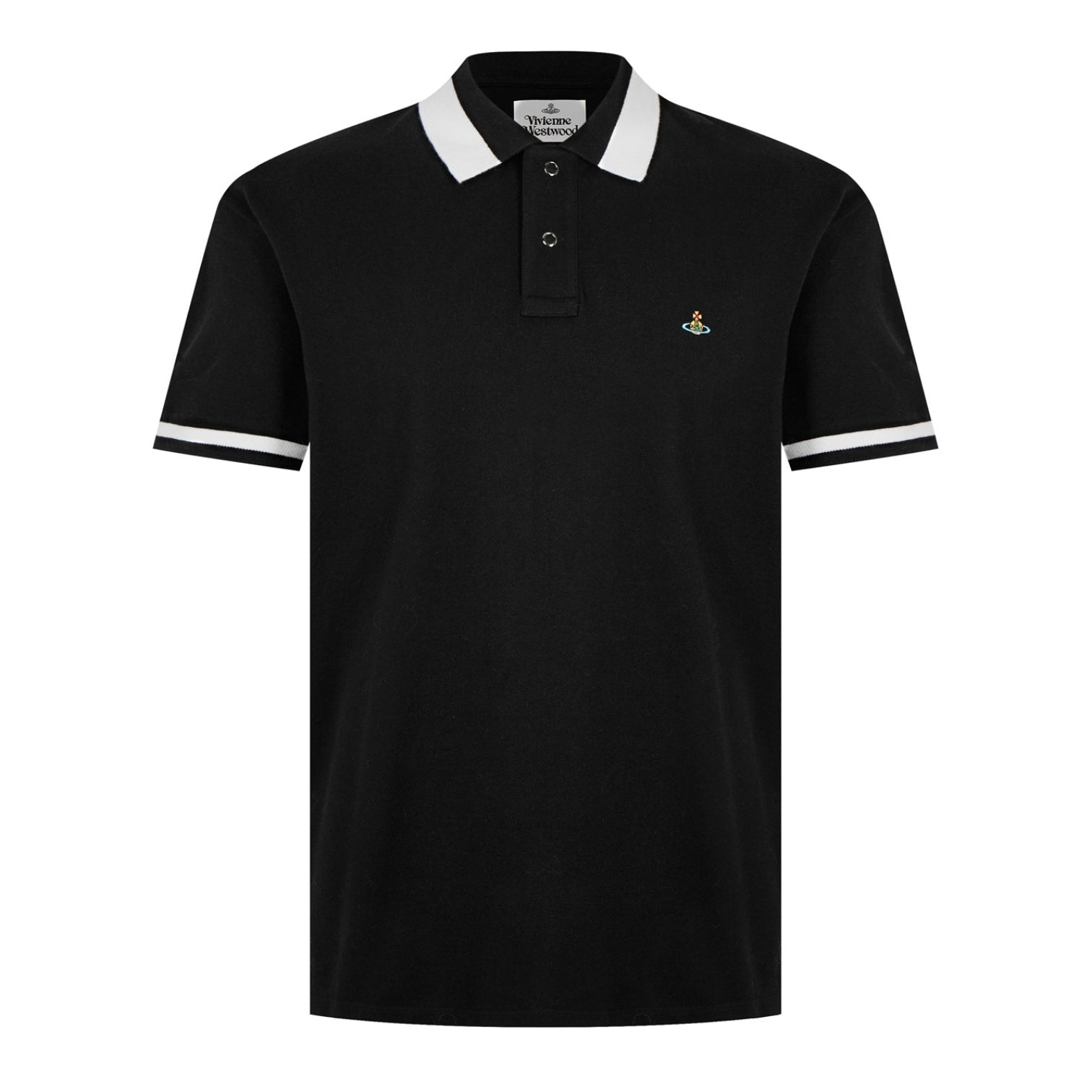 LUXURY HUB VIVIENNE WESTWOOD CLASSIC TIPPED POLO TOP