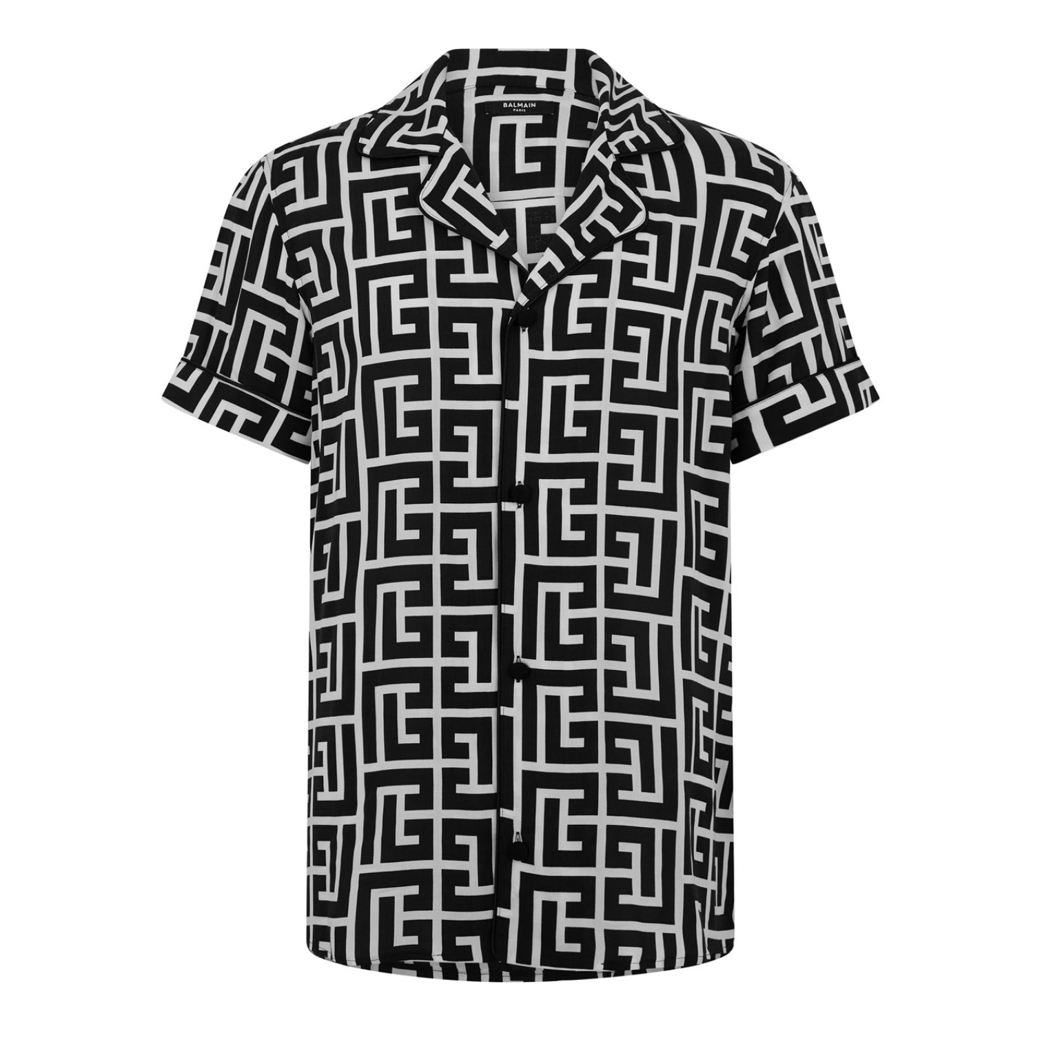 LUXURY HUB BALMAIN MONOGRAM PYJAMA SHIRT