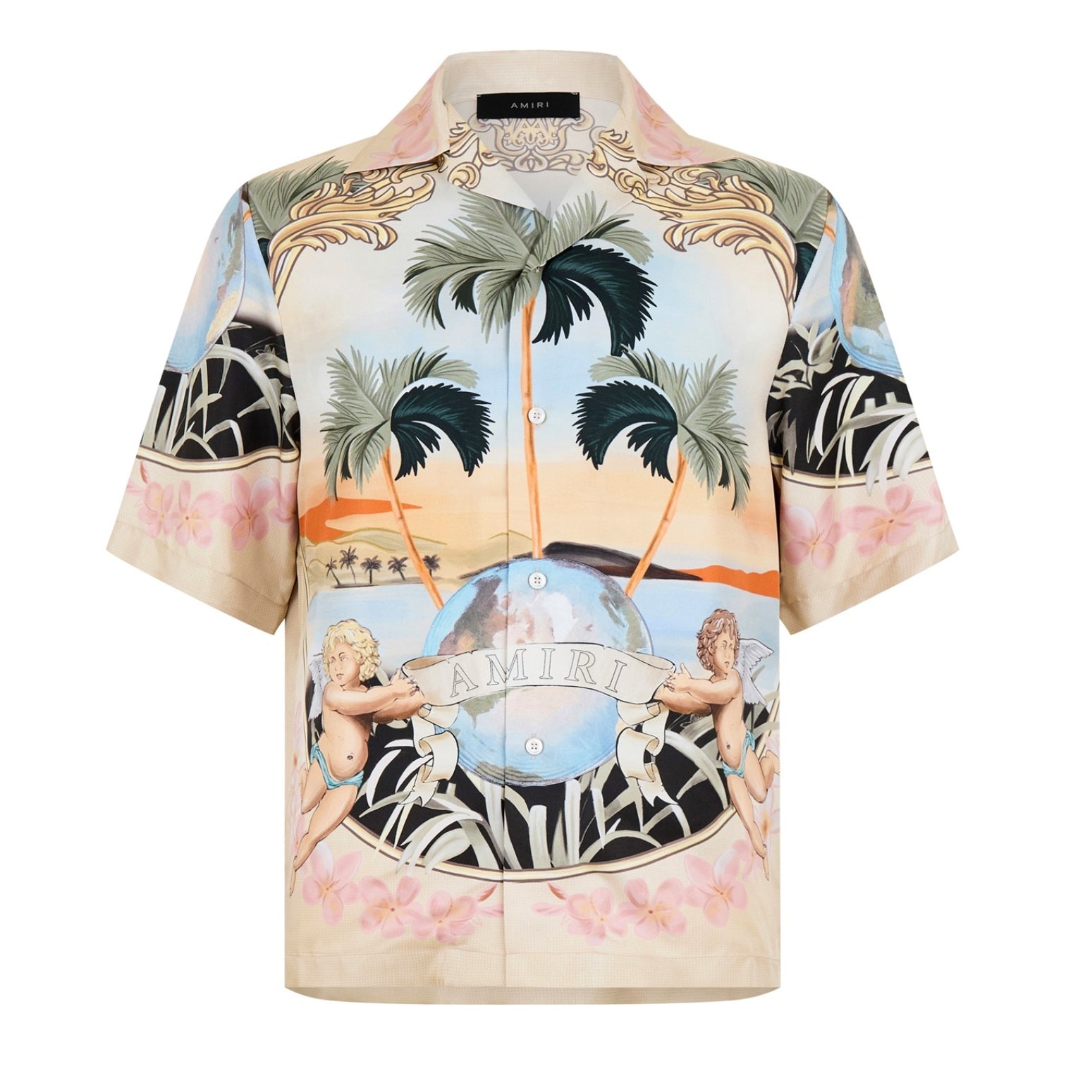 LUXURY HUB AMIRI CHERUB SILK SHIRT