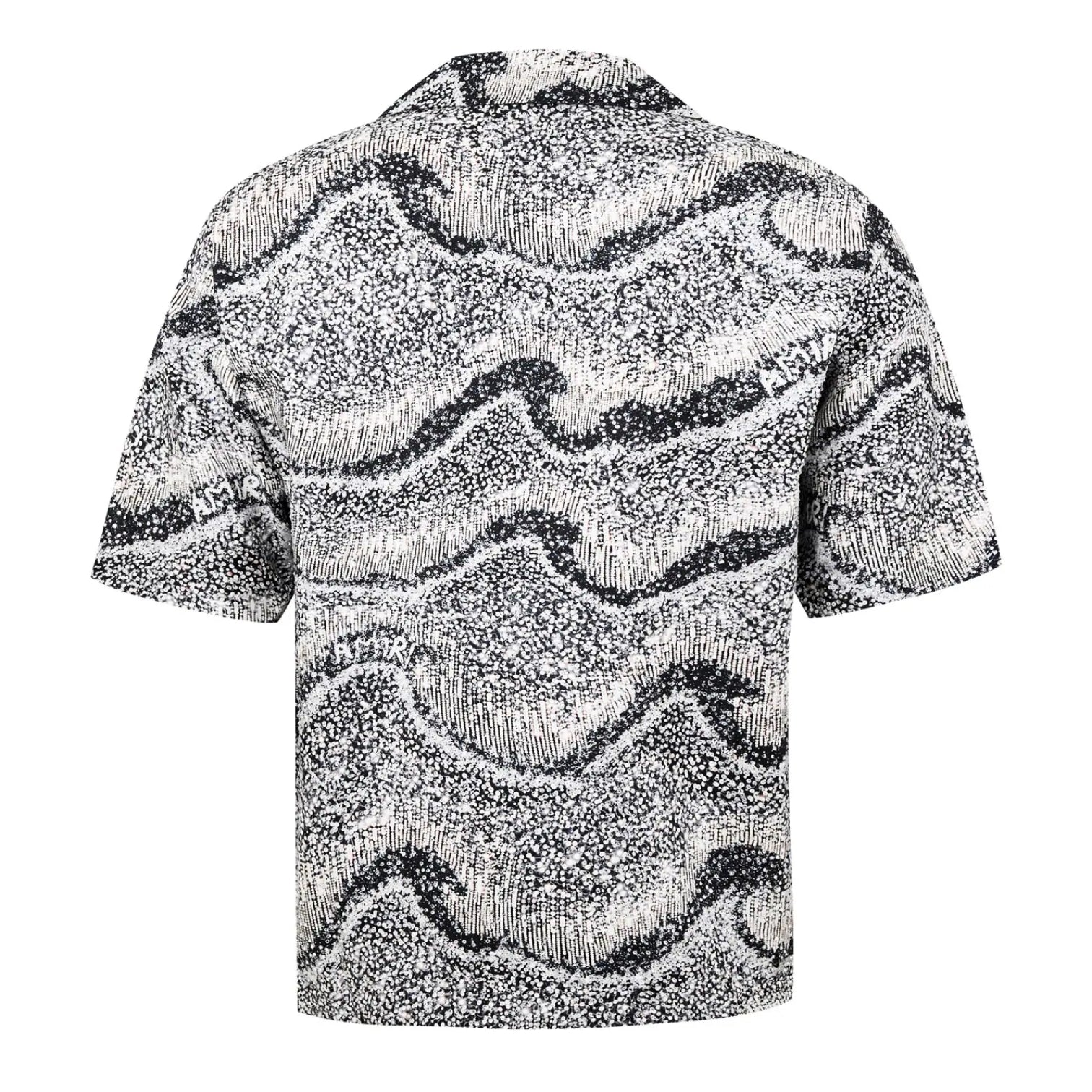 LUXURY HUB AMIRI SILK SHORT SLEEVE EMBELLISHED SHIRT