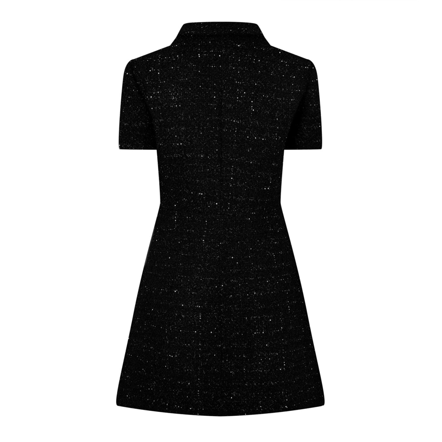 LUXURY HUB VALENTINO METALLIC TWEED MINI DRESS