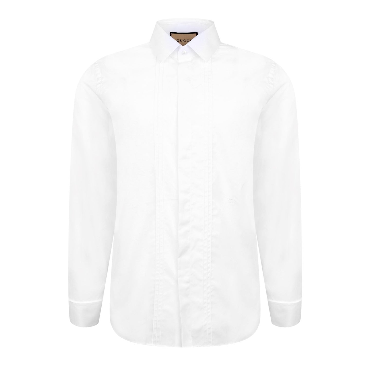 LUXURY HUB GUCCI PINTUCK TAILORED SHIRT