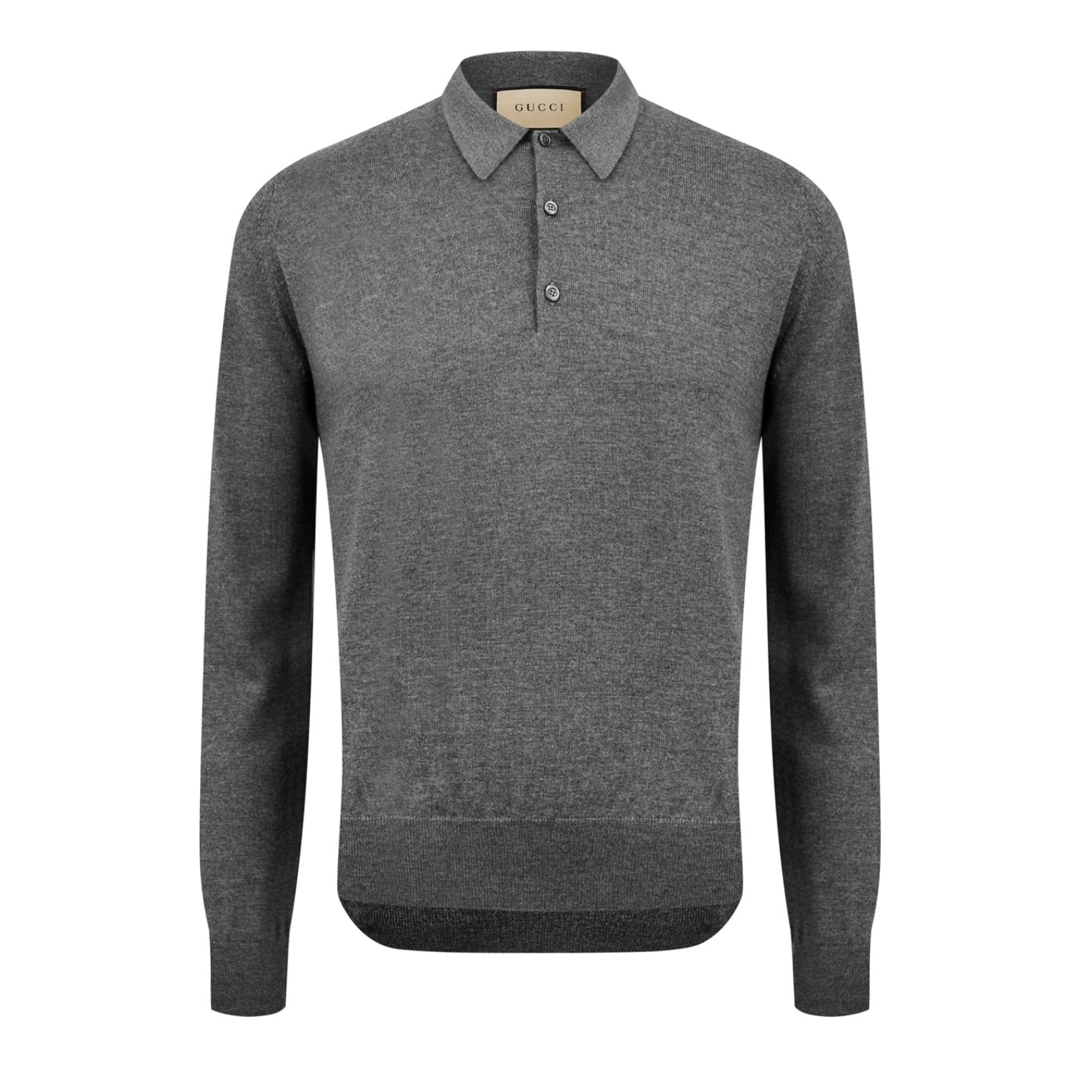 LUXURY HUB GUCCI GUCCI L/S KNIT POLO