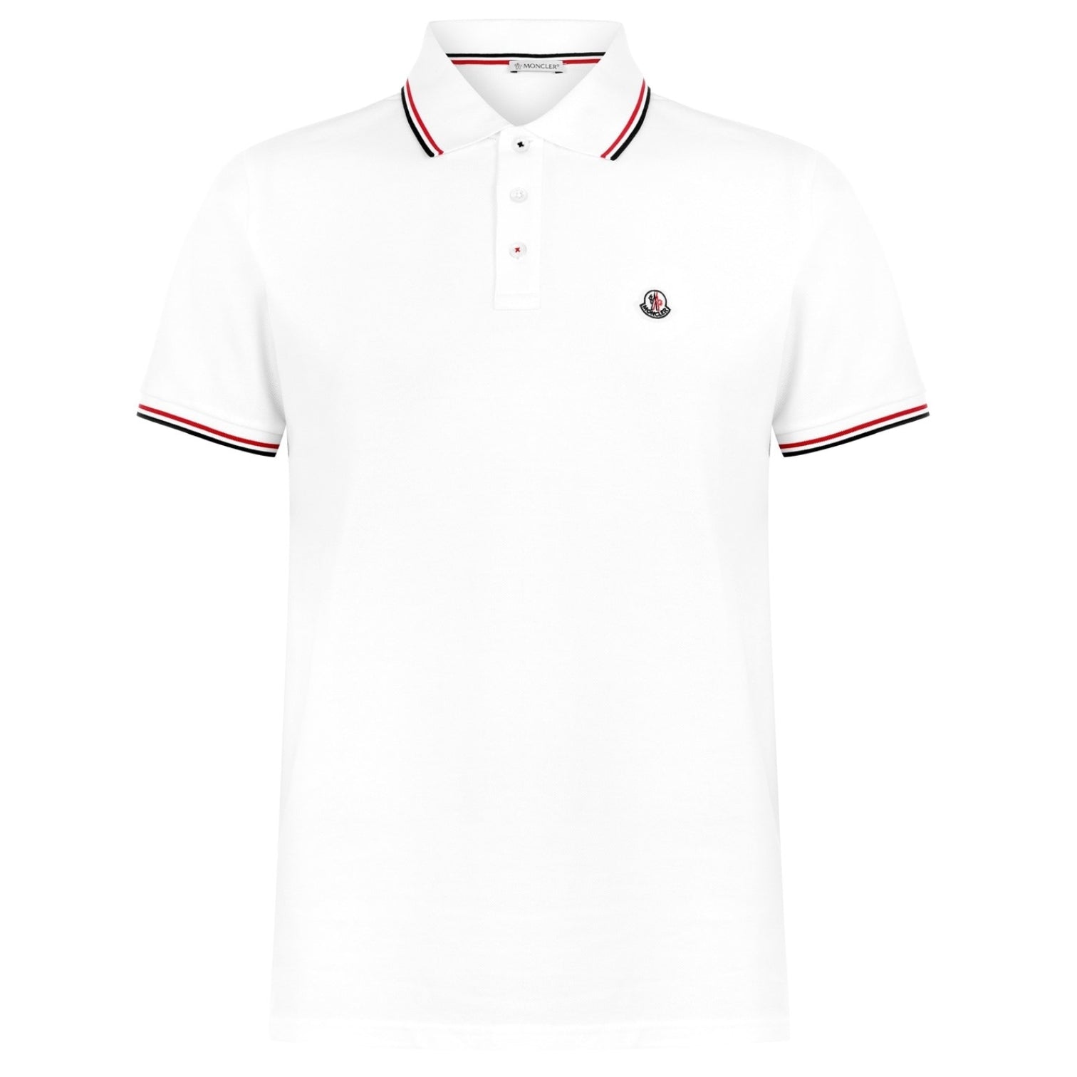 LUXURY HUB MONCLER MEN'S LOGO COTTON MAGLIA POLO SHIRT